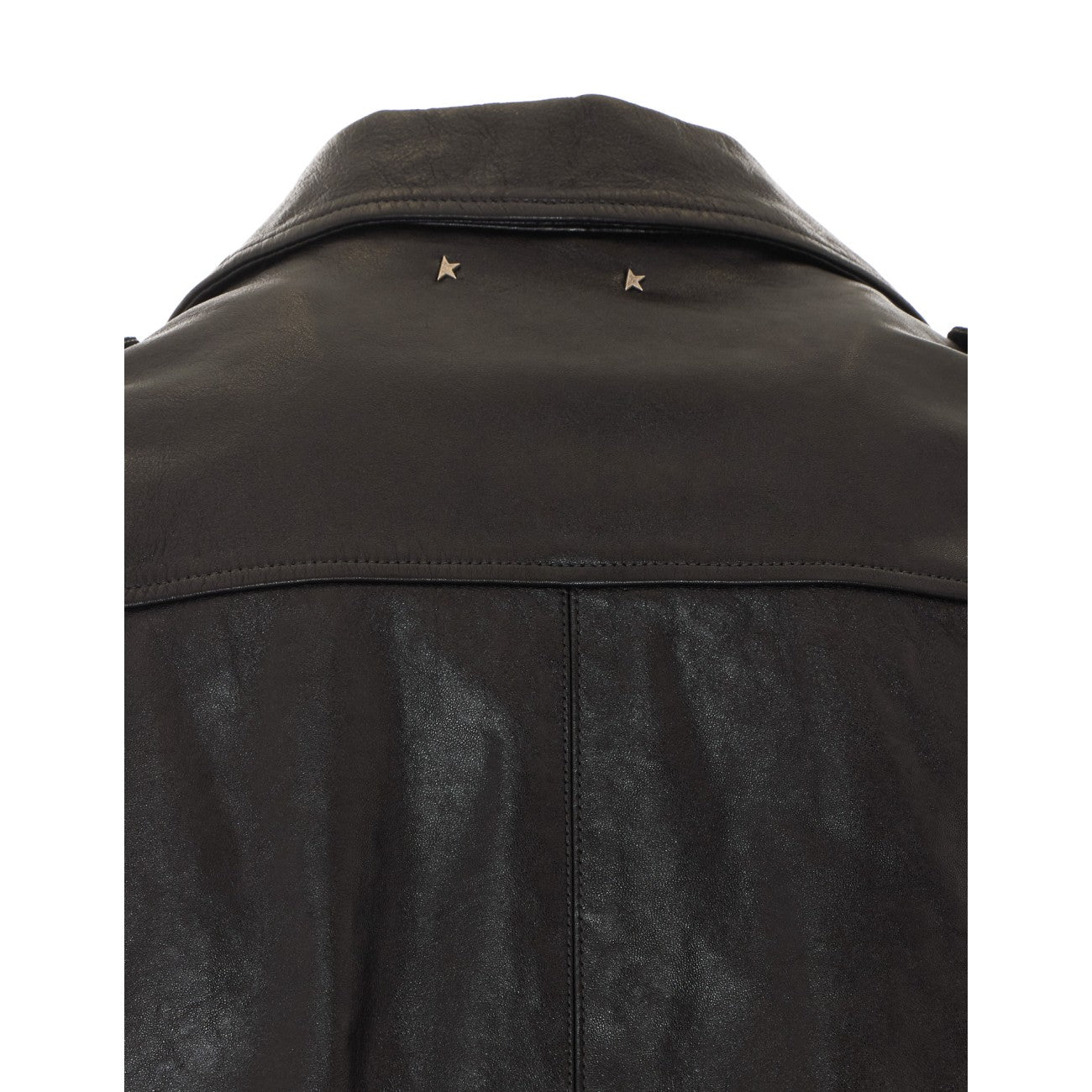 Golden Goose Men Leather Biker Jacket GOLDEN GOOSE