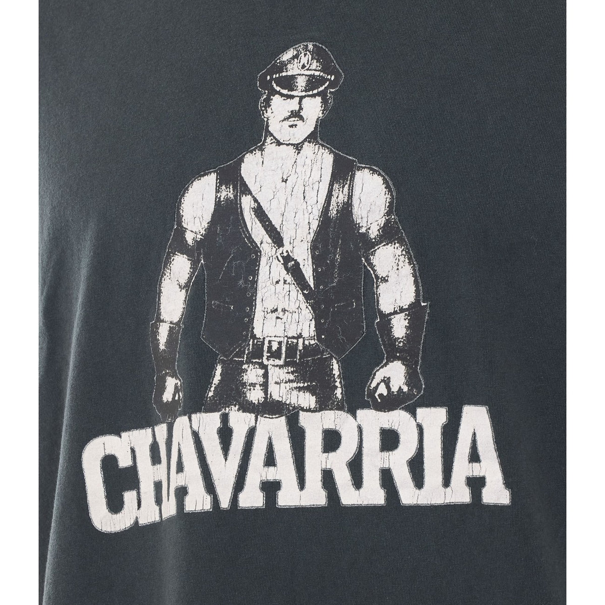 Willy Chavarria Men Leather Daddy Easy T-Shirt Willy Chavarria