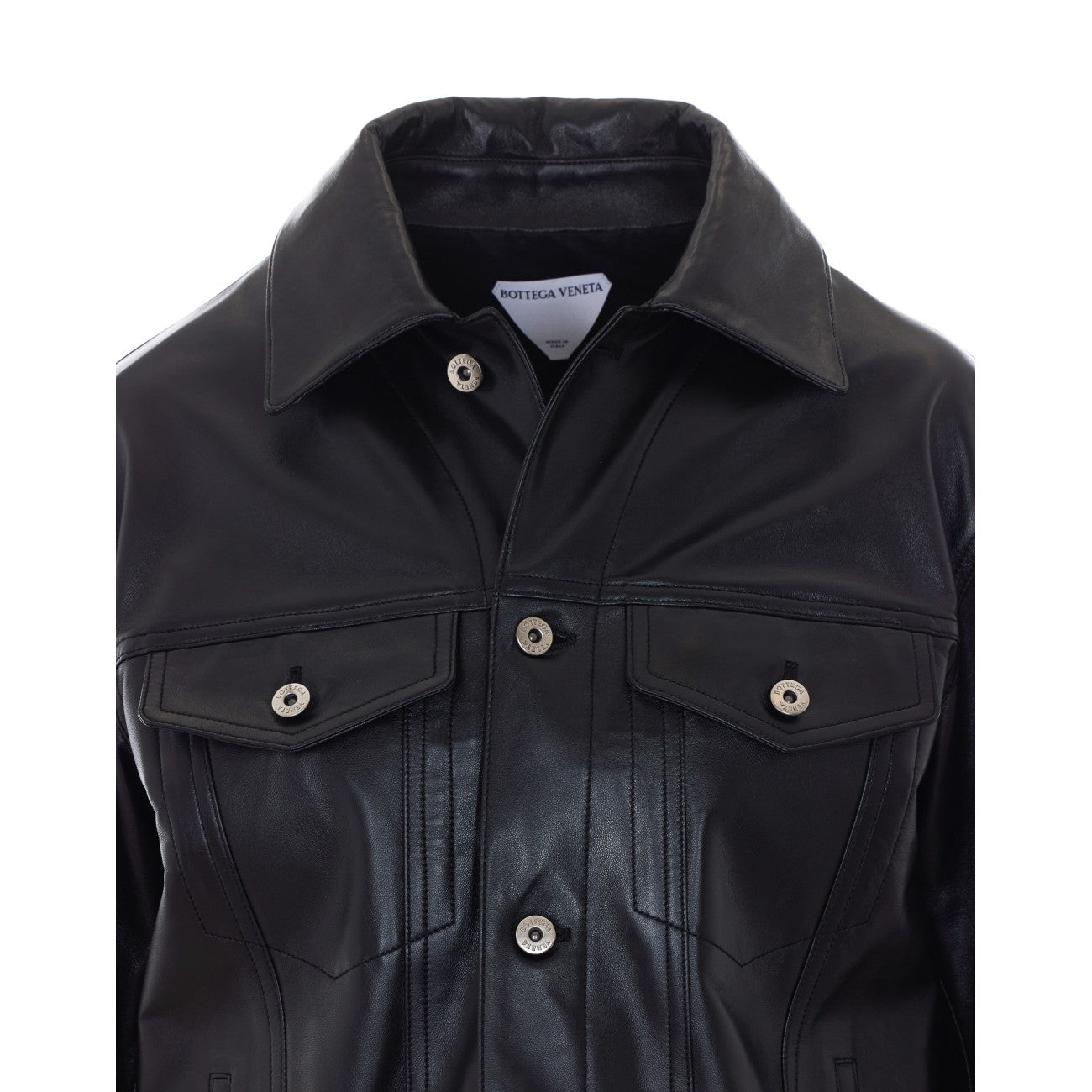 Bottega Veneta Women Leather Jacket With Intrecciato Bandana BOTTEGA VENETA
