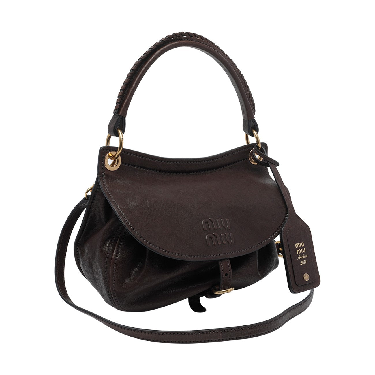 Miu Miu Women Leather Rendez-Vous Shoulder Bag MIU MIU