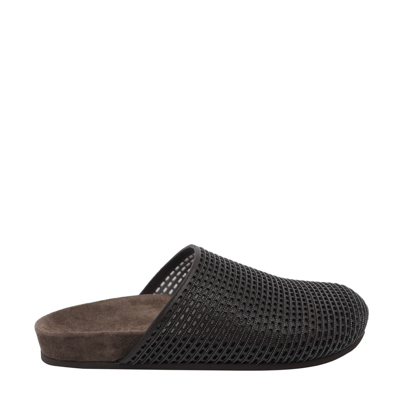 Brunello Cucinelli Women Leather Sandals With Precious Net BRUNELLO CUCINELLI