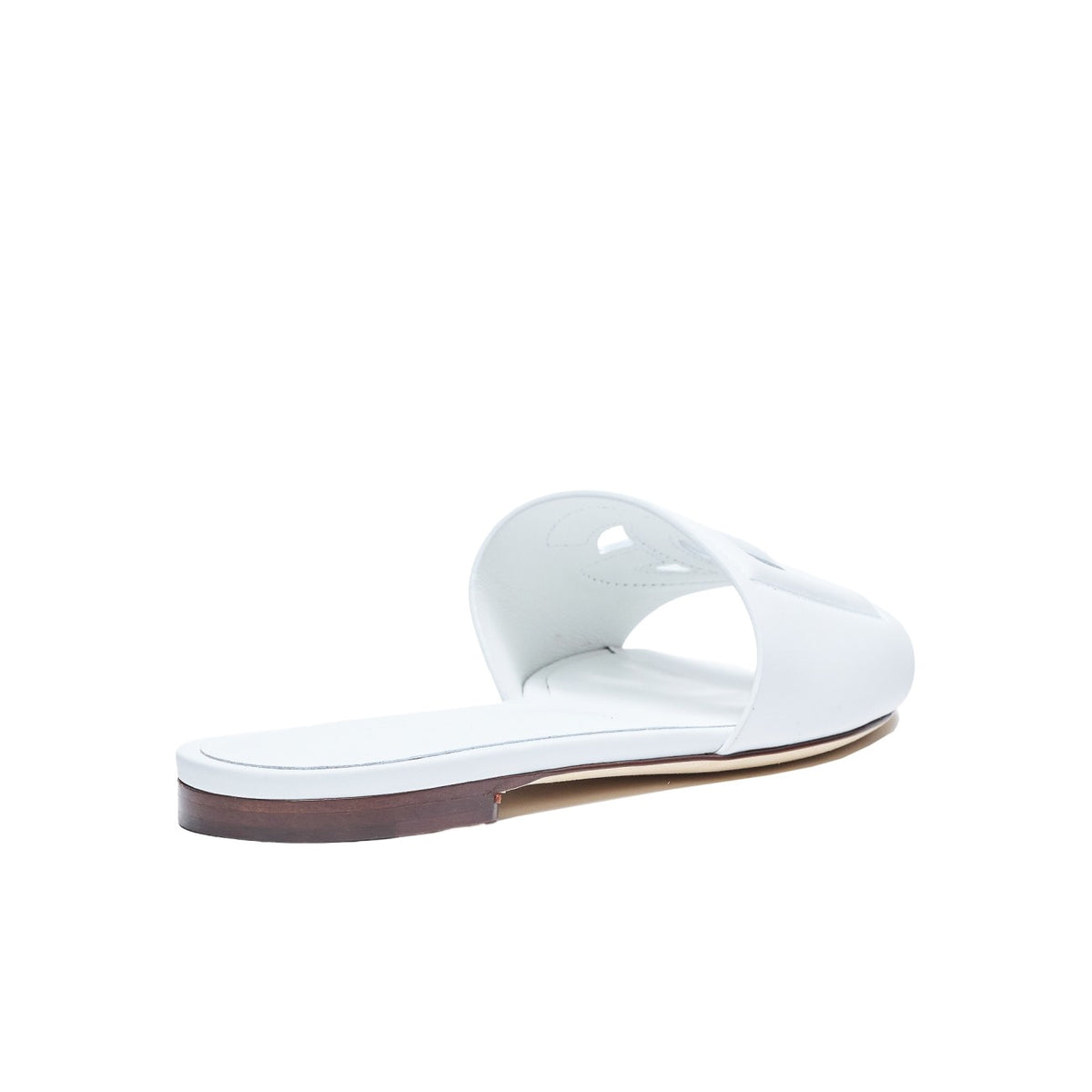 Dolce&Gabbana Women Leather Slide With Dg Logo DOLCE & GABBANA