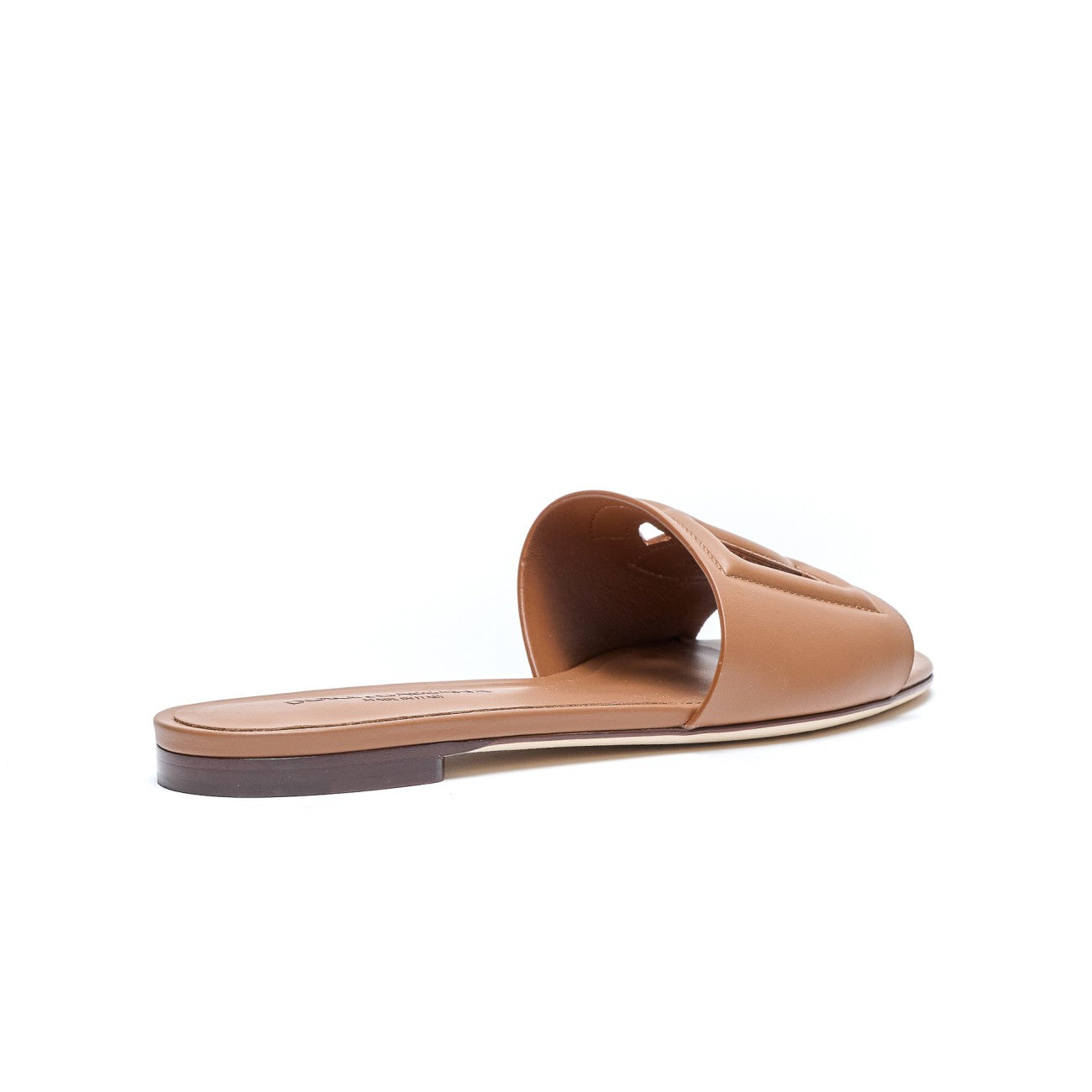 Dolce&Gabbana Women Leather Slide With Dg Logo DOLCE & GABBANA