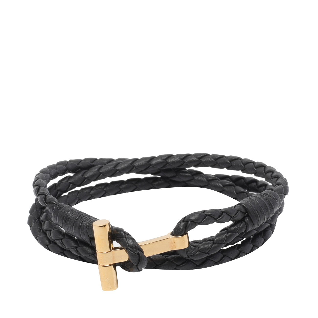 Tom Ford Men Leather T Bracelet TOM FORD