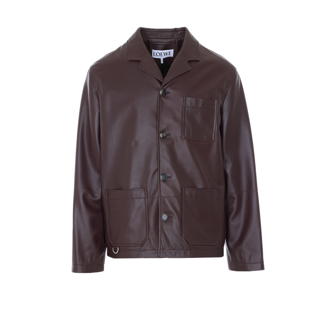 Loewe Men Leather Workwear Jacket LOEWE