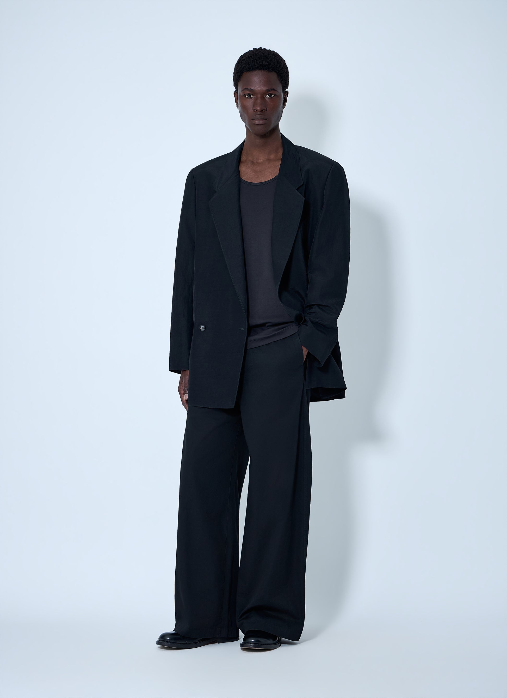 Lemaire Men Double-Breasted Tailored Blazer LEMAIRE