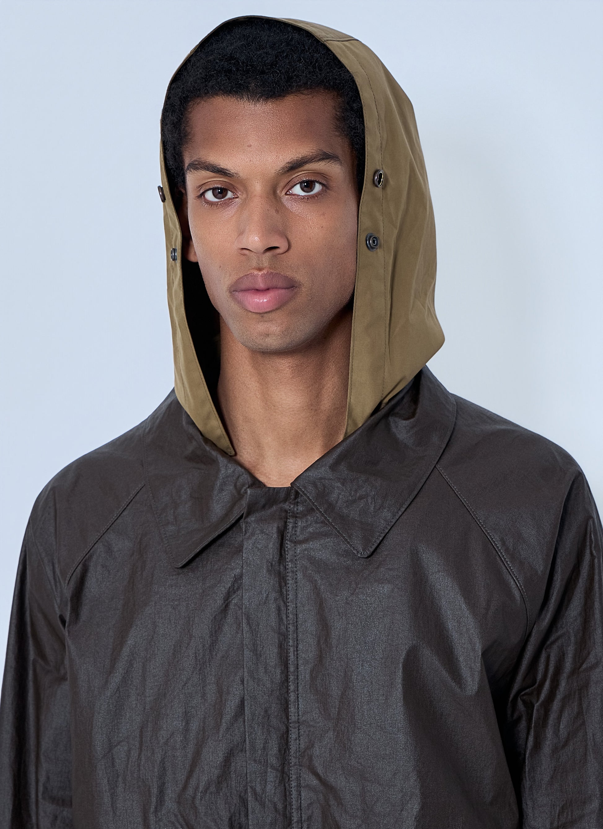 Lemaire Men Hooded Waxed Jacket LEMAIRE