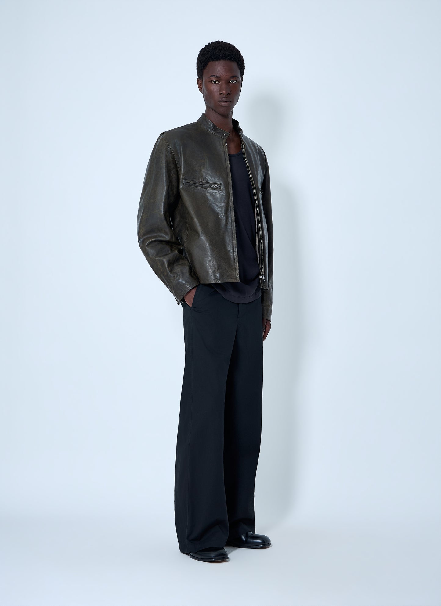 Lemaire Men Wide-Leg Tailored Trousers LEMAIRE
