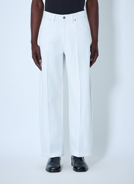 Lemaire Men Wide-Leg Denim Trousers LEMAIRE