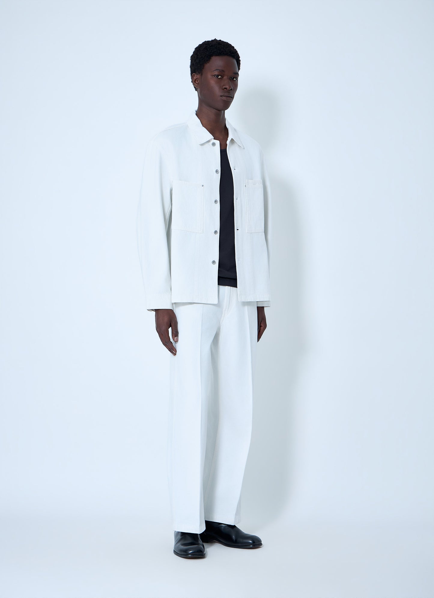 Lemaire Men Wide-Leg Denim Trousers LEMAIRE