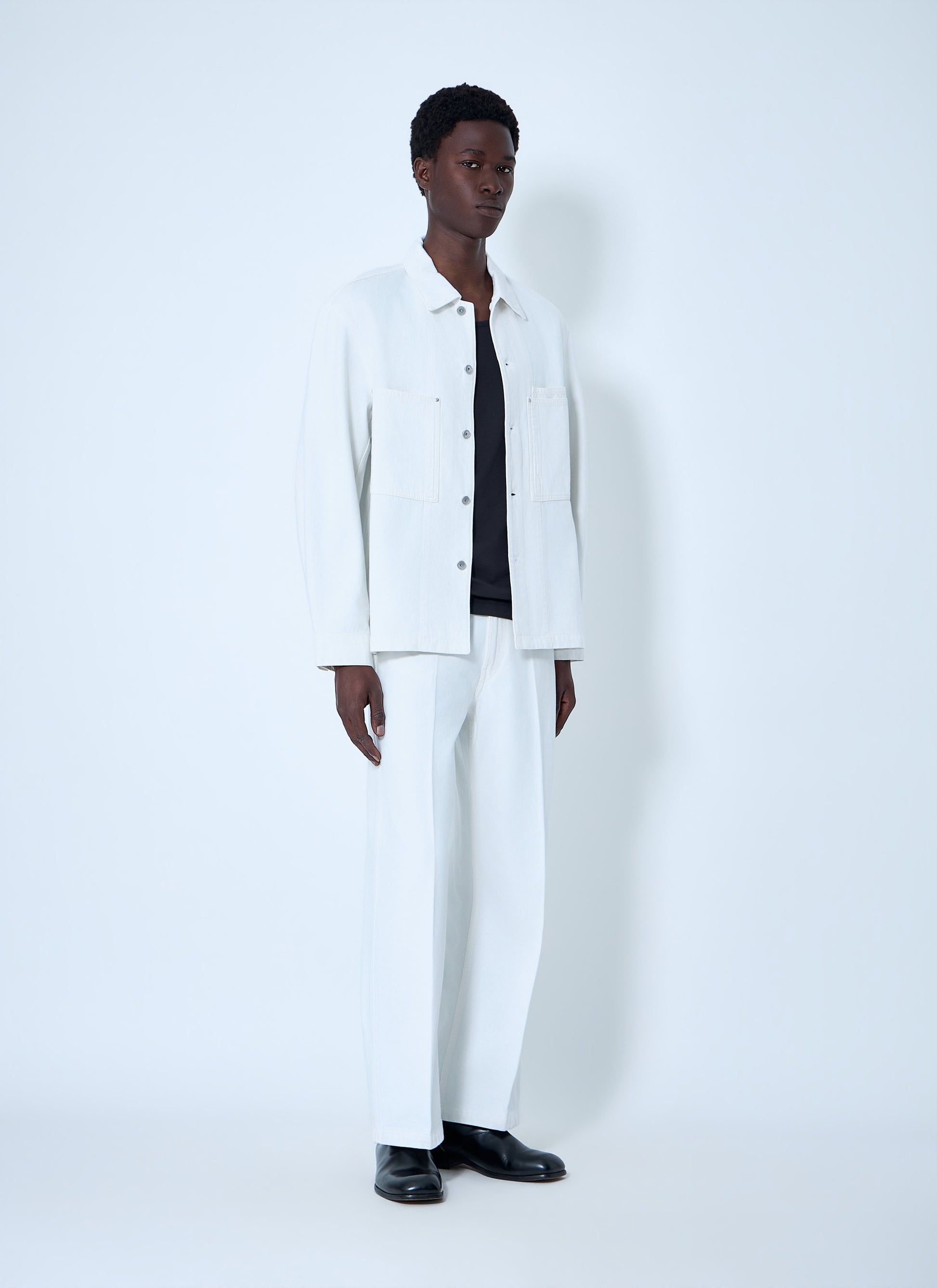 Lemaire Men Wide-Leg Denim Trousers LEMAIRE