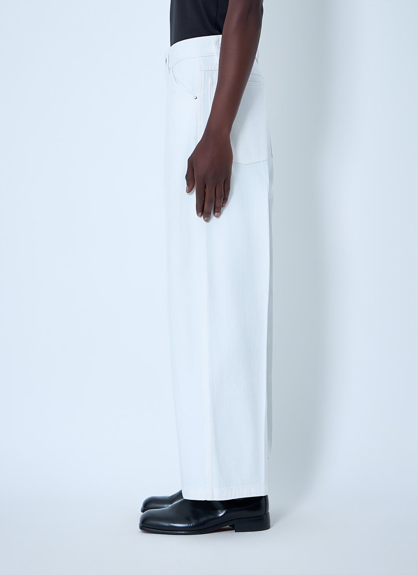 Lemaire Men Wide-Leg Denim Trousers LEMAIRE