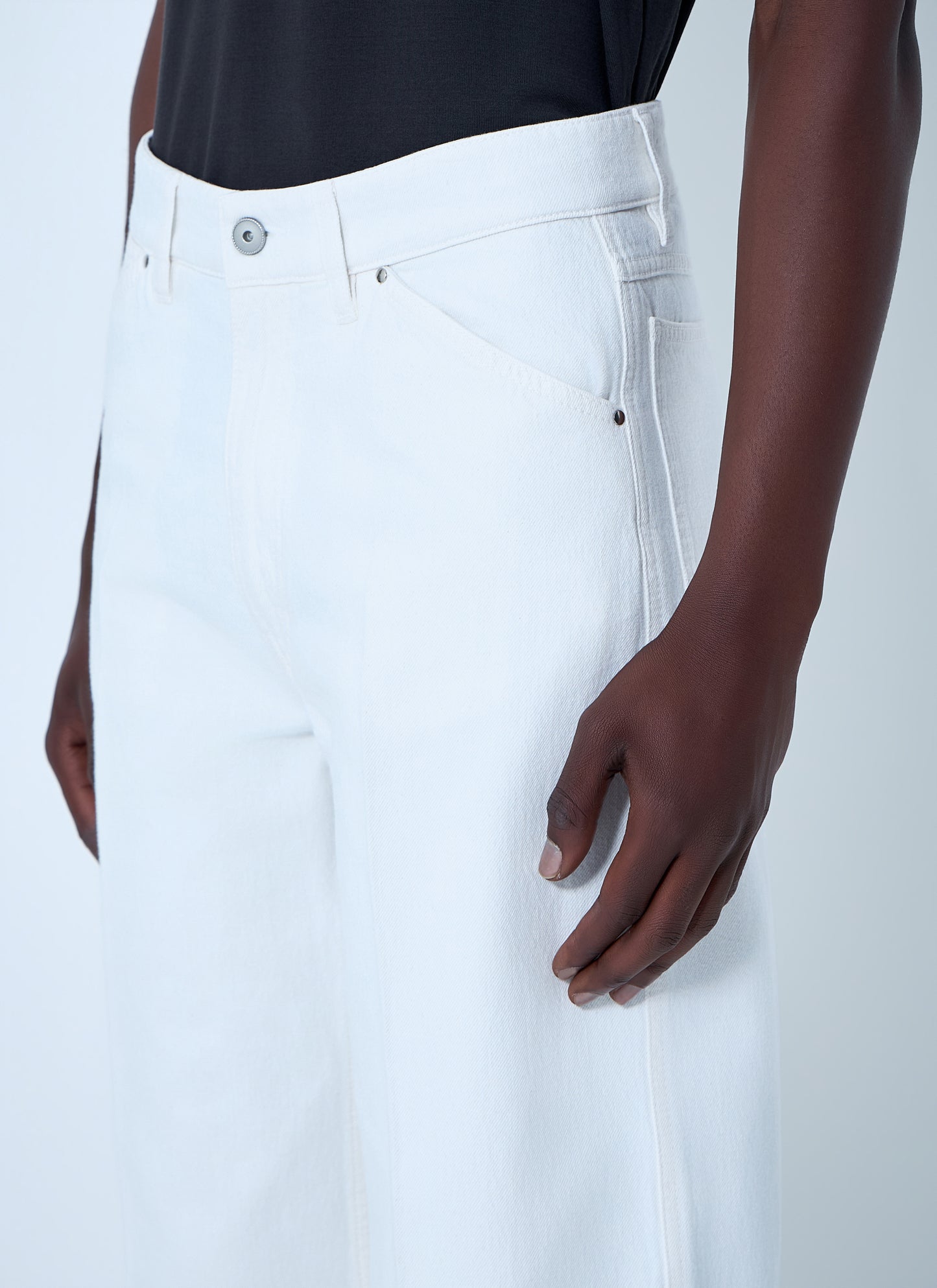 Lemaire Men Wide-Leg Denim Trousers LEMAIRE