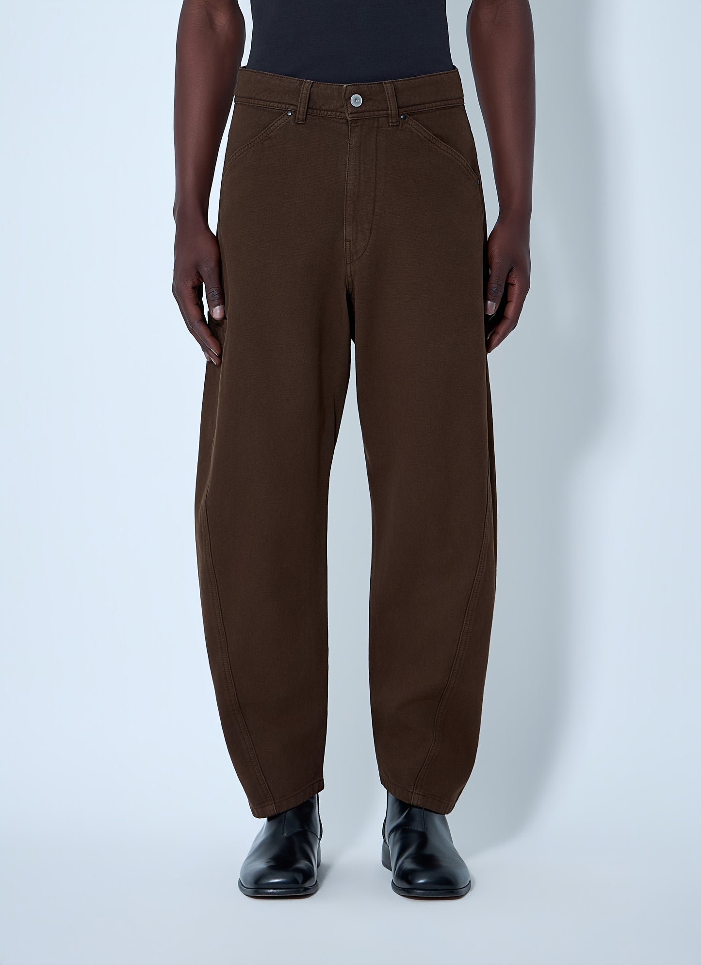 Lemaire Men Wide-Leg Denim Trousers LEMAIRE