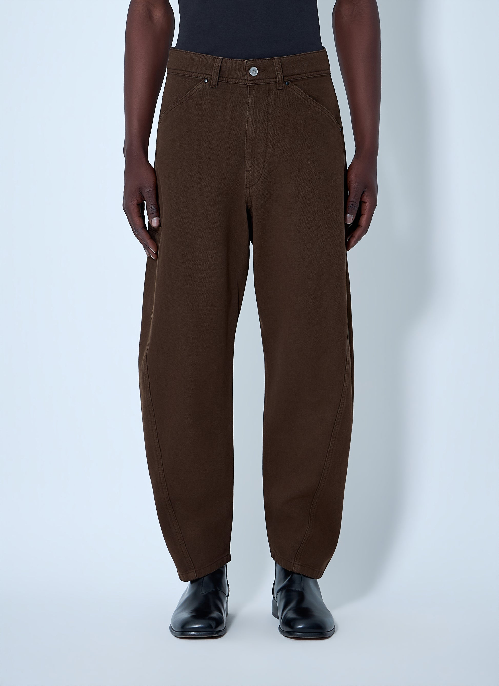 Lemaire Men Wide-Leg Denim Trousers LEMAIRE