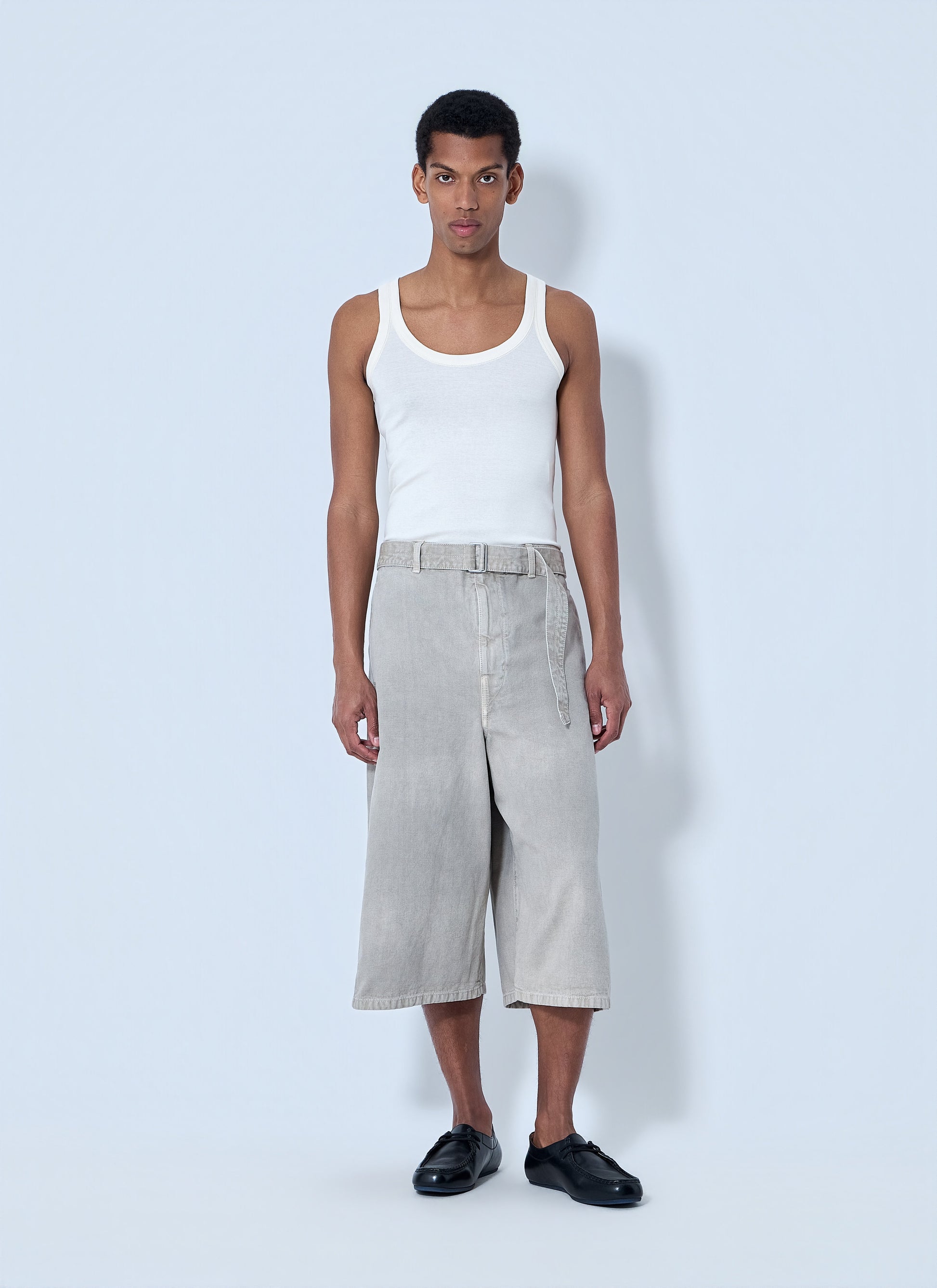 Lemaire Men Wide-Leg Denim Culottes LEMAIRE
