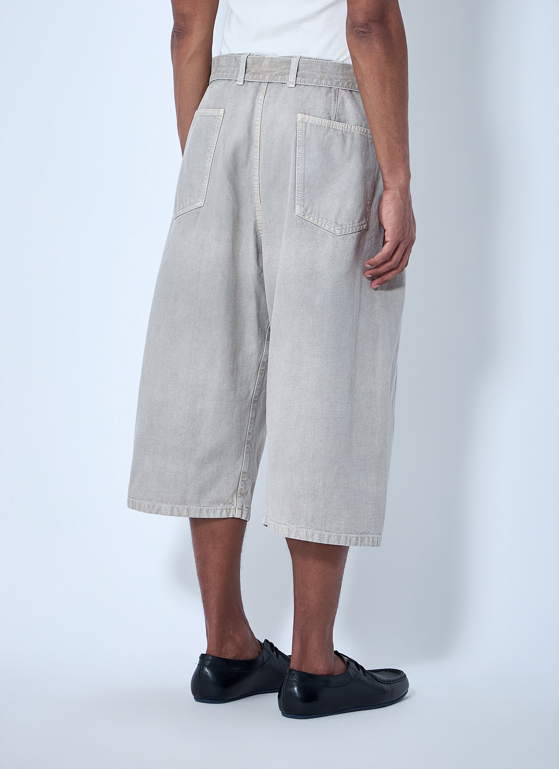 Lemaire Men Wide-Leg Denim Culottes LEMAIRE