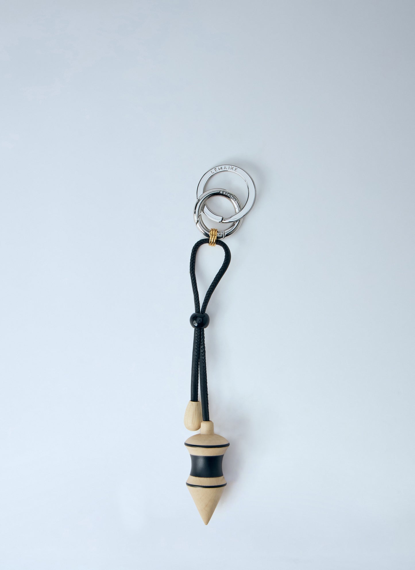 Lemaire Men Black Stripes Pendulum Bag Charm LEMAIRE