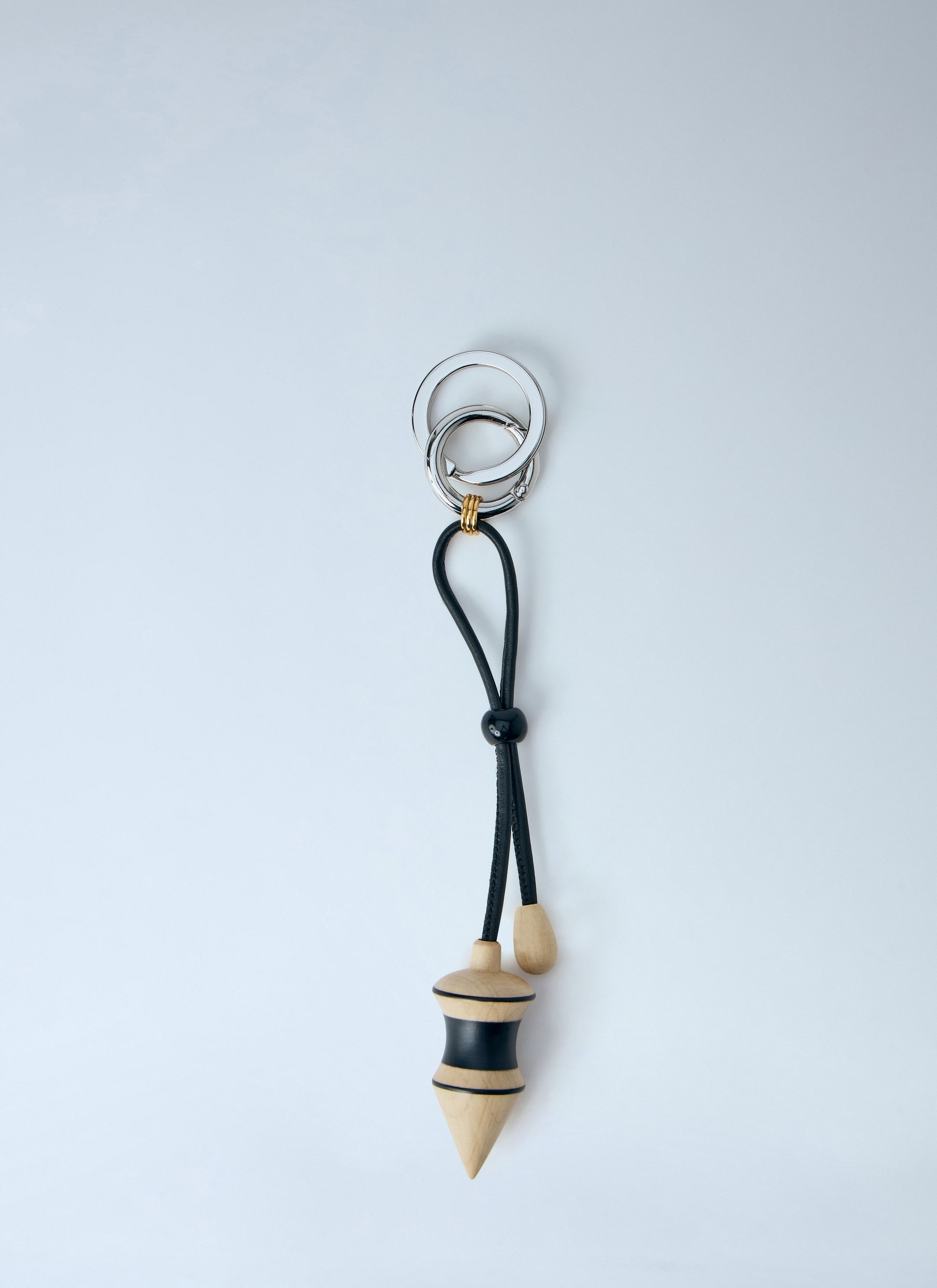 Lemaire Men Black Stripes Pendulum Bag Charm LEMAIRE