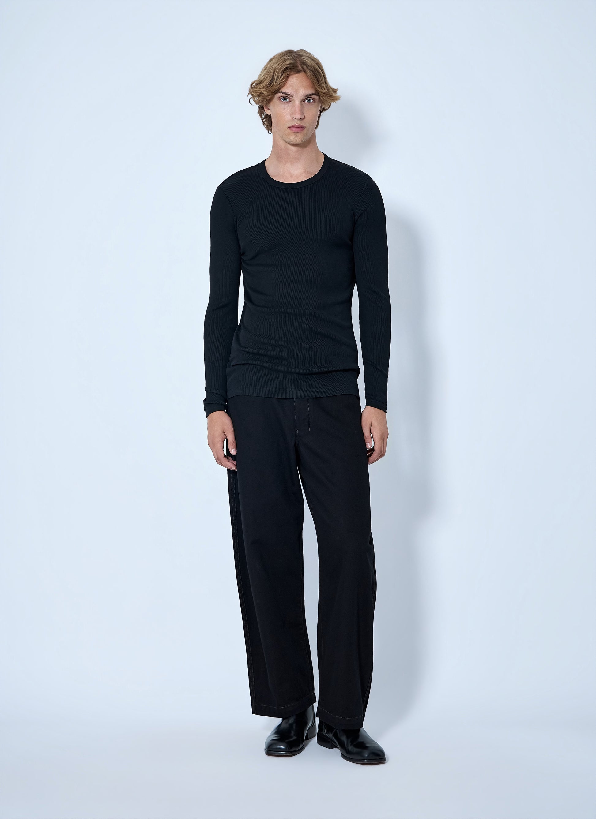 Lemaire Men Long Sleeve Ribbed Tee LEMAIRE