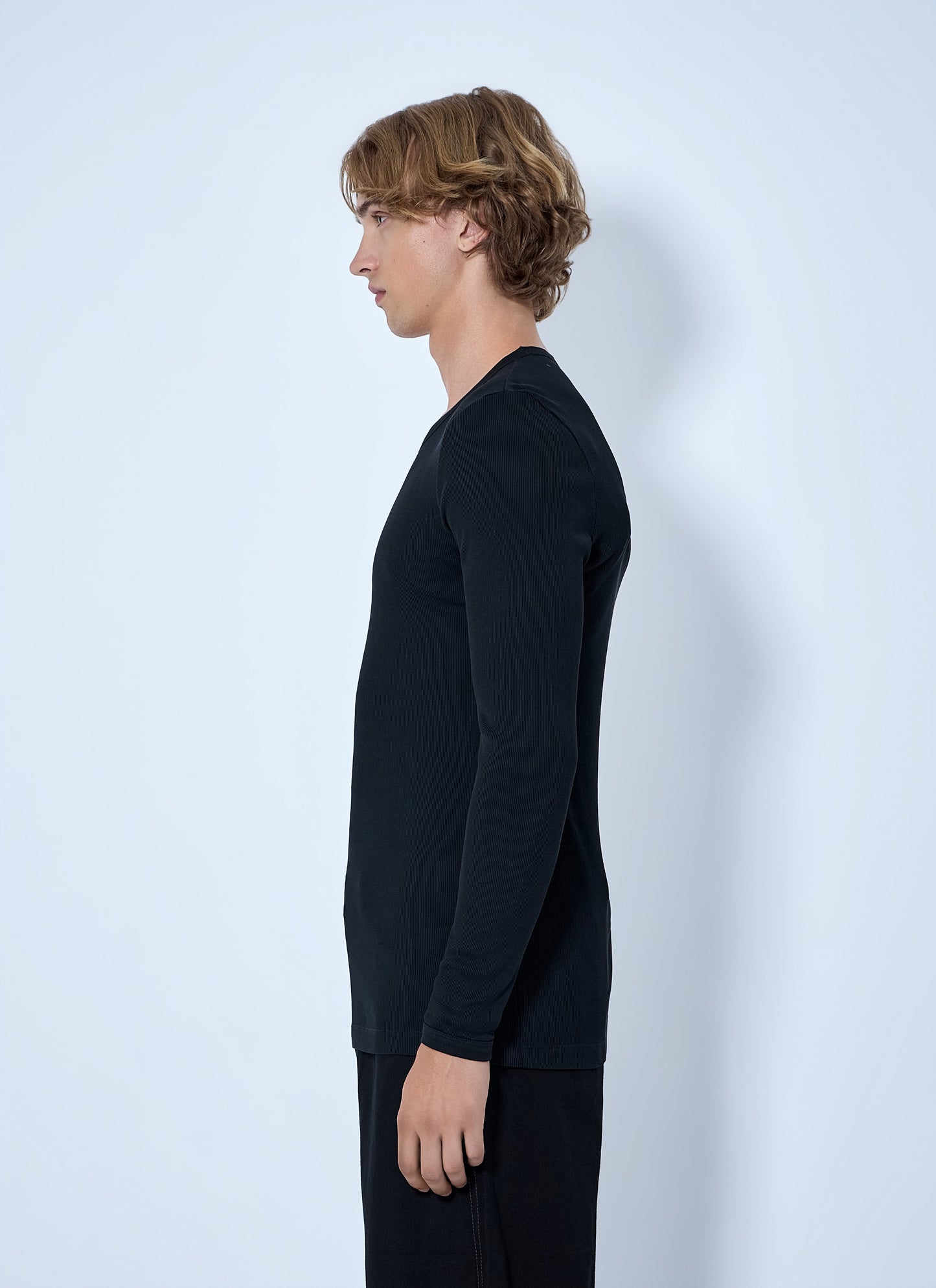 Lemaire Men Long Sleeve Ribbed Tee LEMAIRE