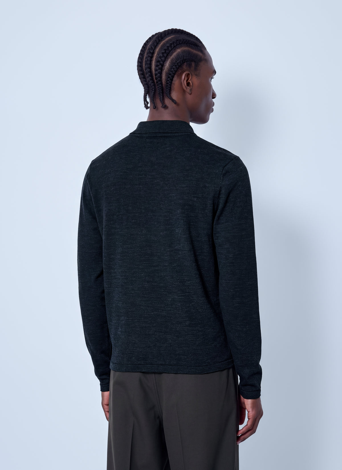 Lemaire Men Knitted Polo Top LEMAIRE