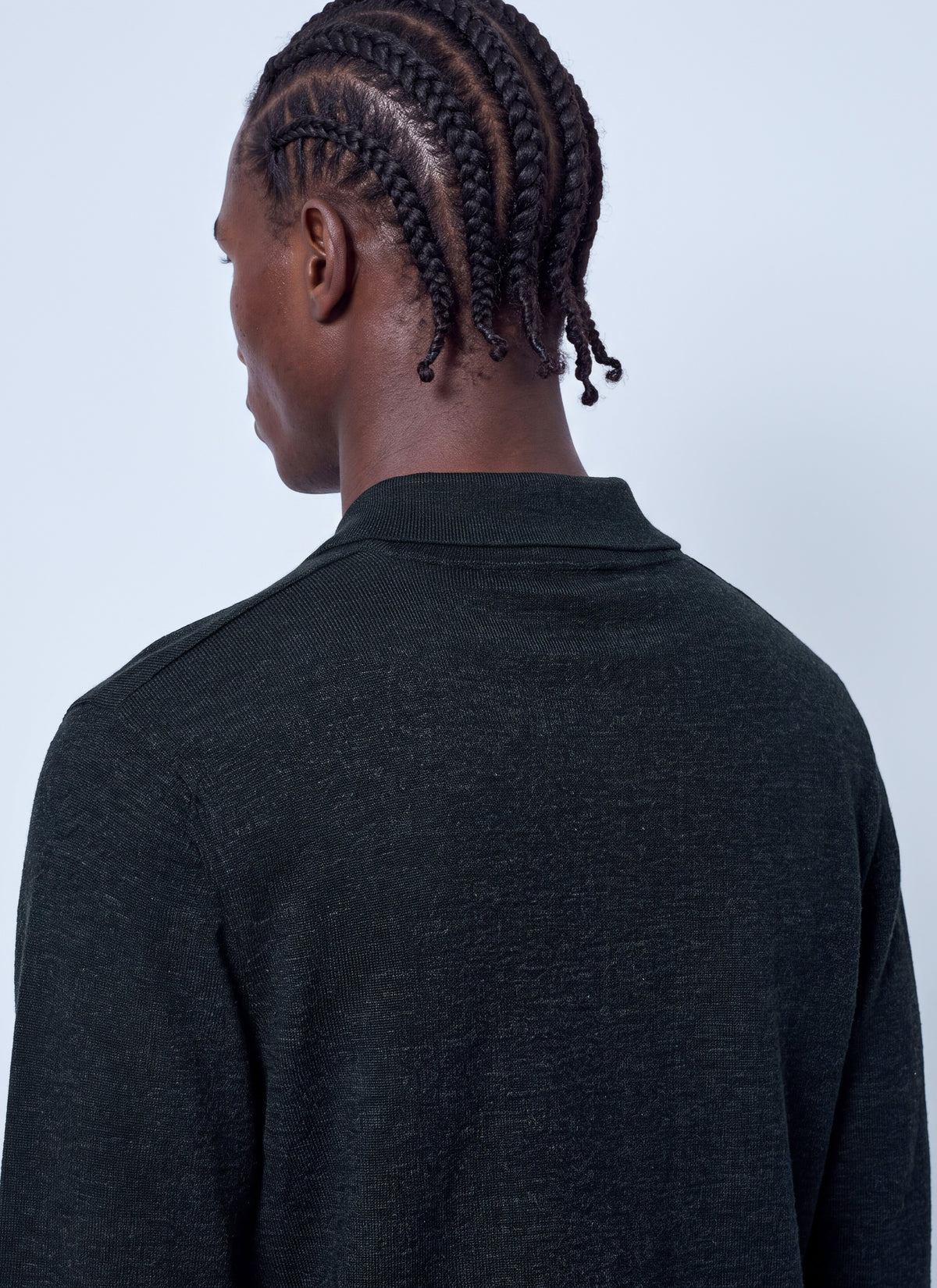 Lemaire Men Ls Knitted Polo Top LEMAIRE