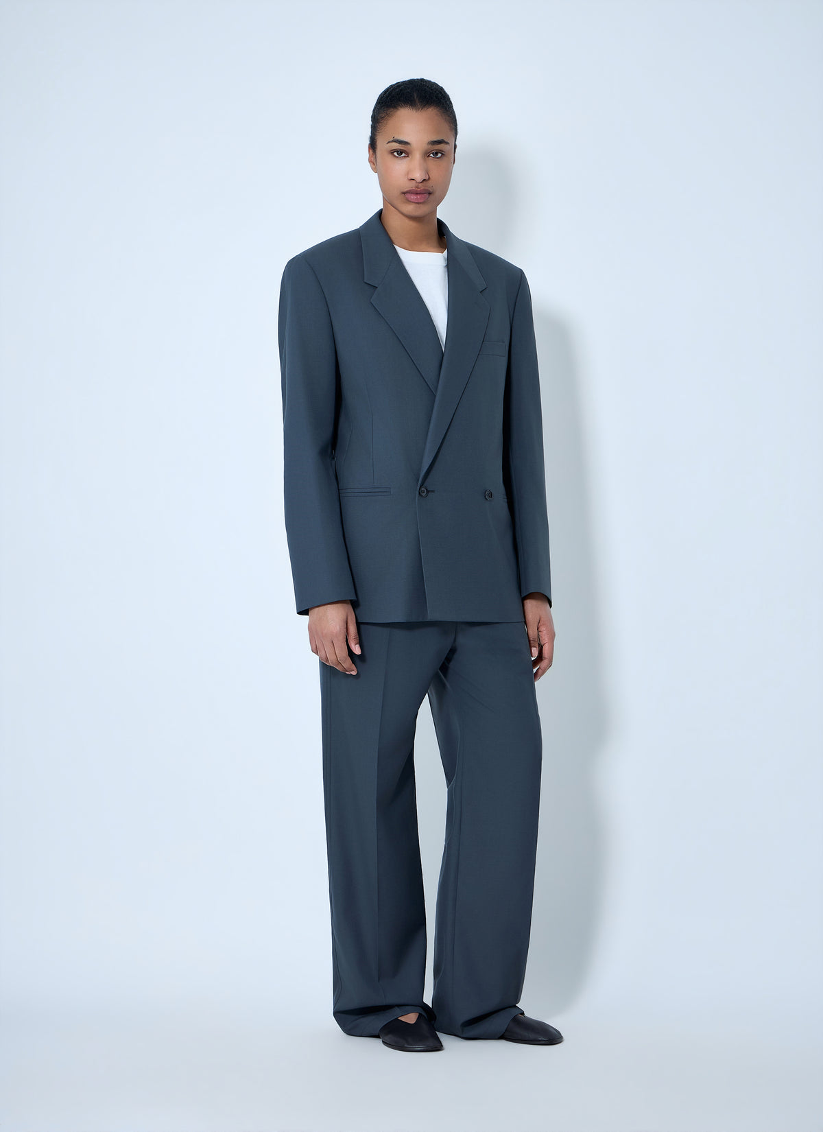 Lemaire Women Double-Breasted Wool Suit Blazer LEMAIRE