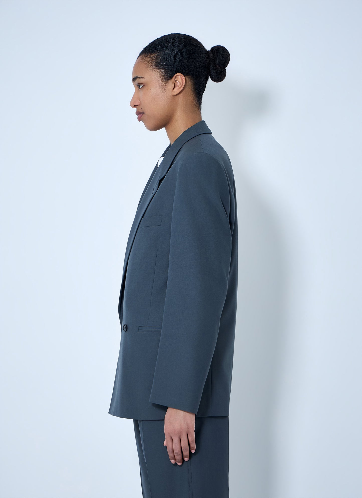 Lemaire Women Double-Breasted Wool Suit Blazer LEMAIRE