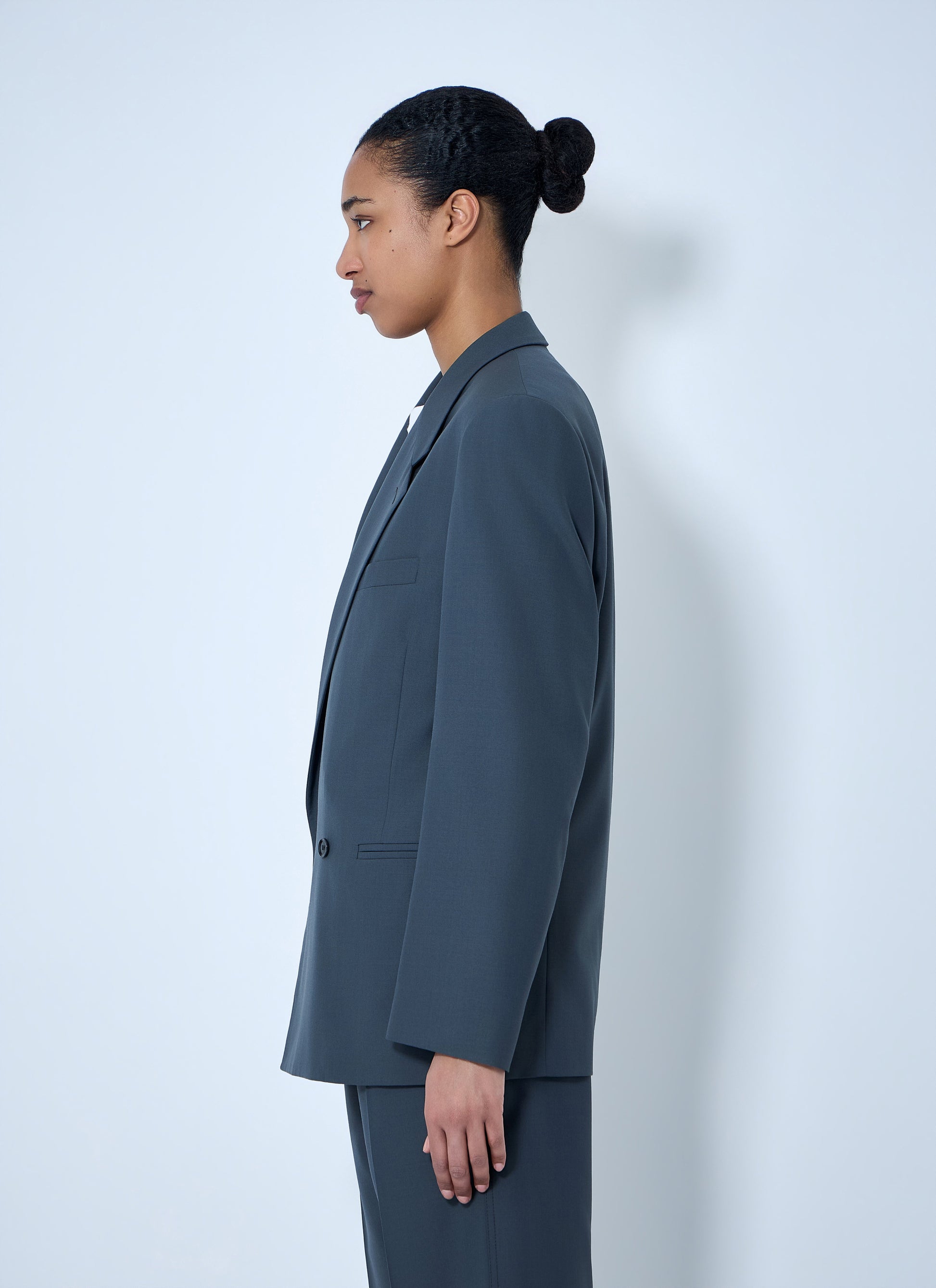 Lemaire Women Double-Breasted Wool Suit Blazer LEMAIRE
