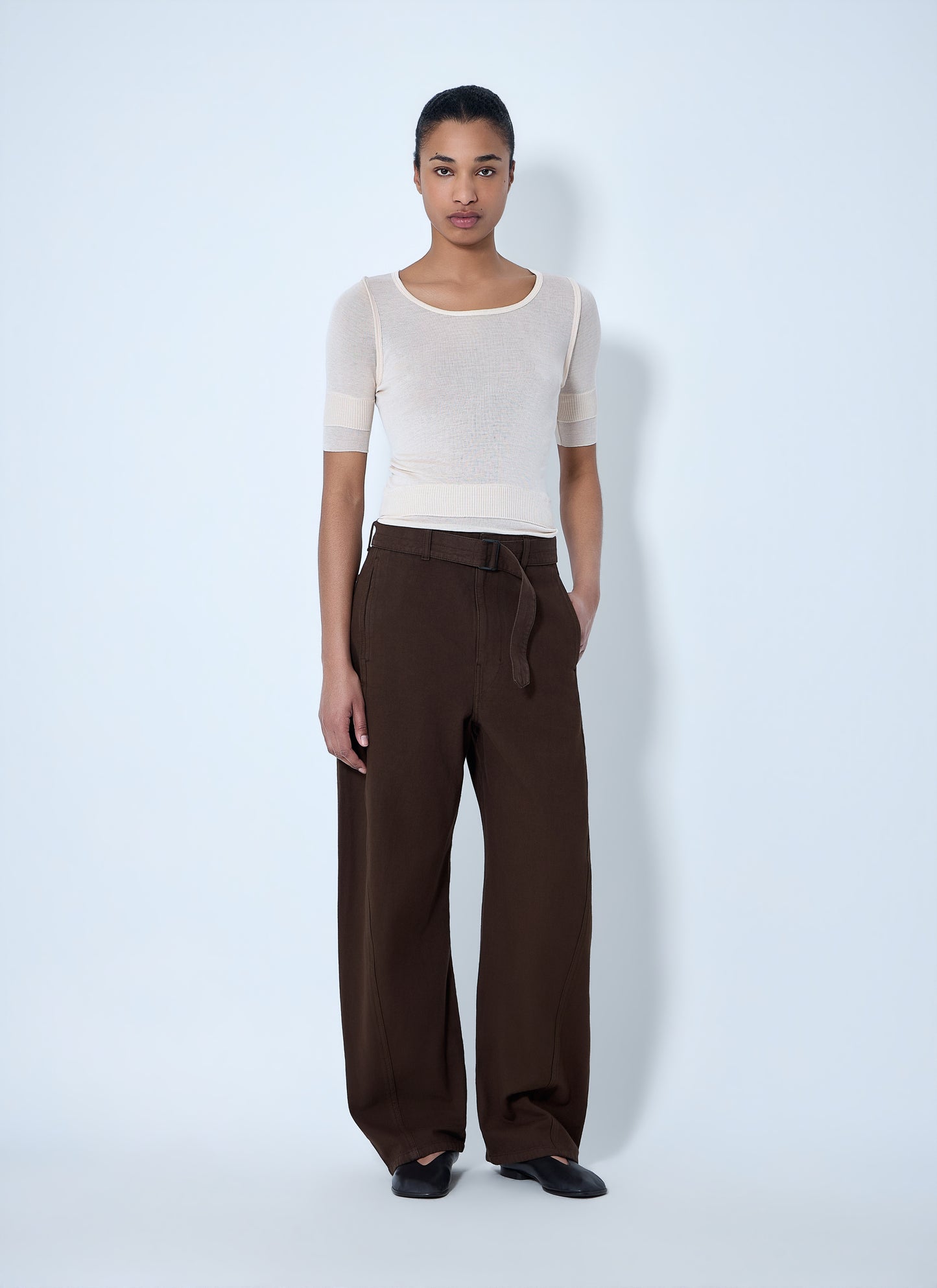 Lemaire Women Wide-Leg Tailored Trousers LEMAIRE