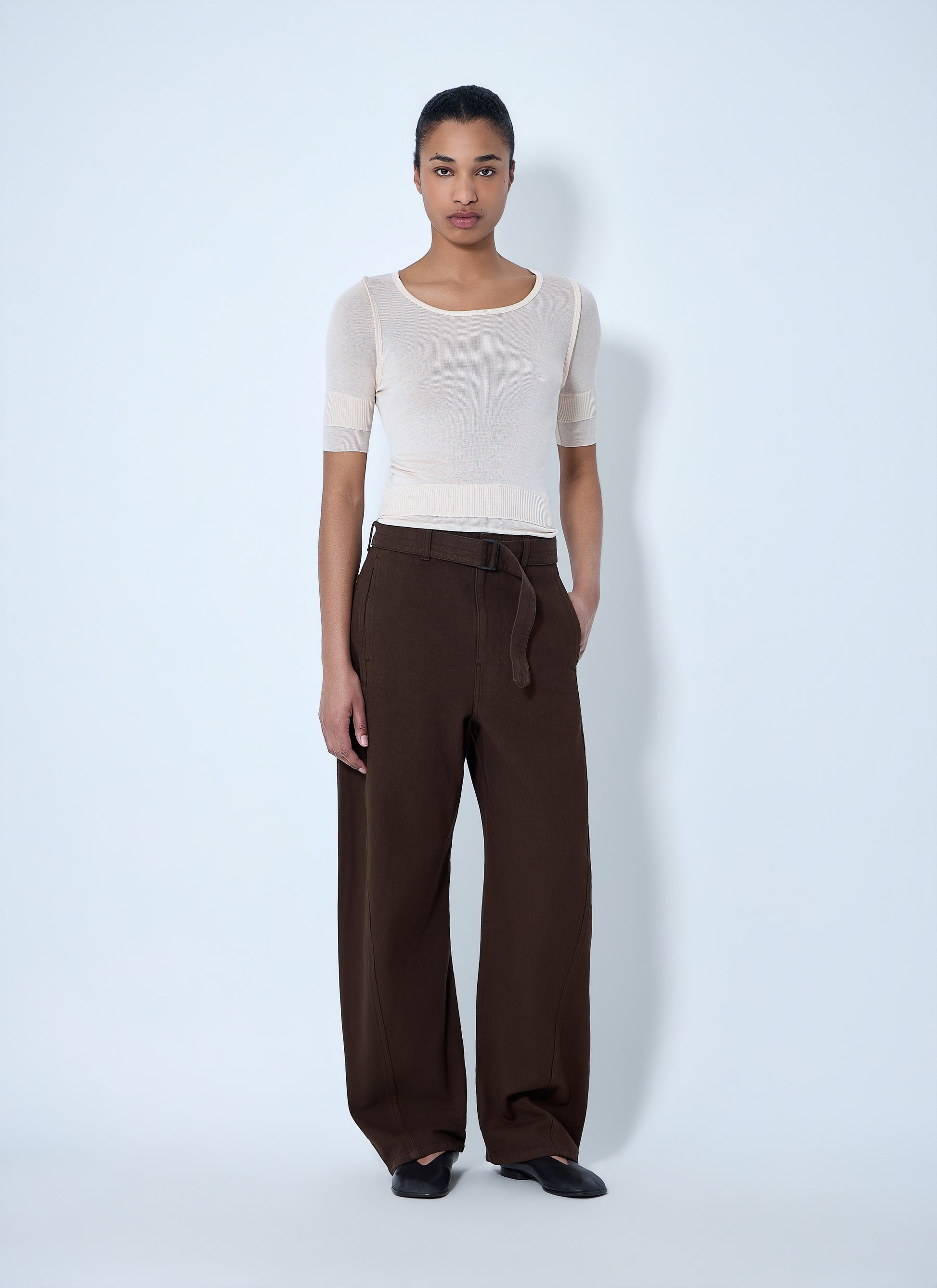 Lemaire Women Wide-Leg Tailored Trousers LEMAIRE