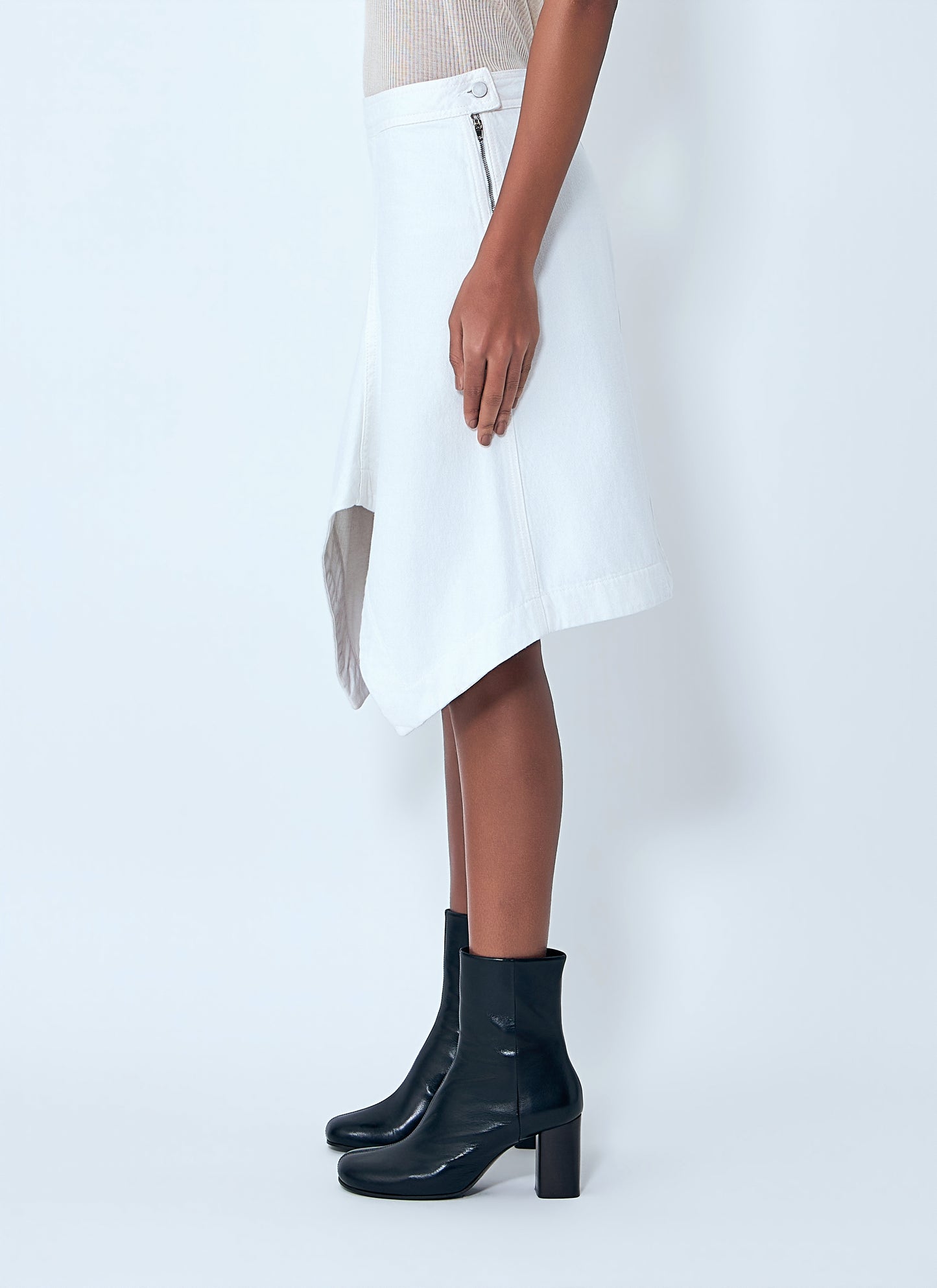 Lemaire Women Asymmetric Denim Skirt LEMAIRE