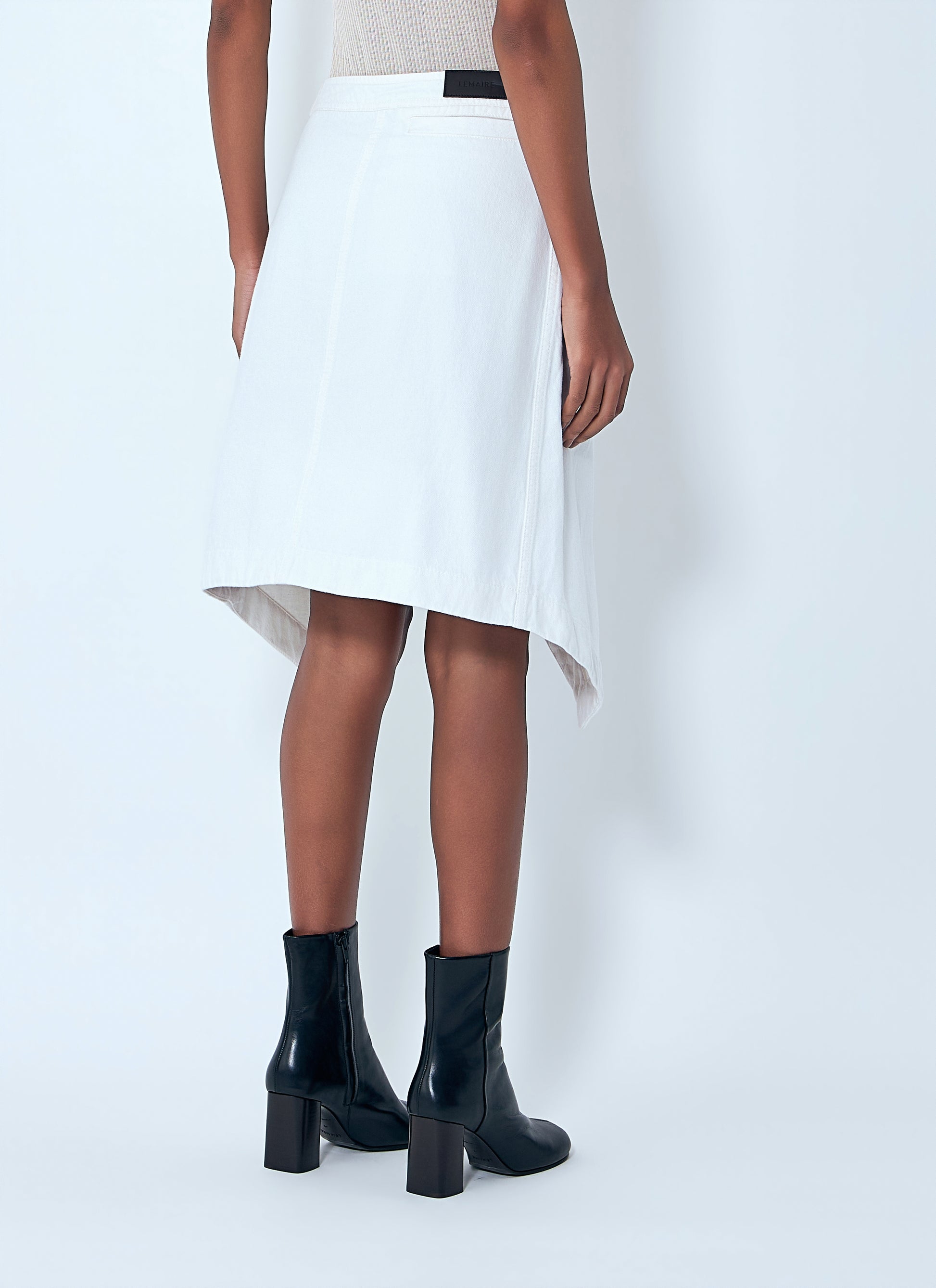 Lemaire Women Asymmetric Denim Skirt LEMAIRE