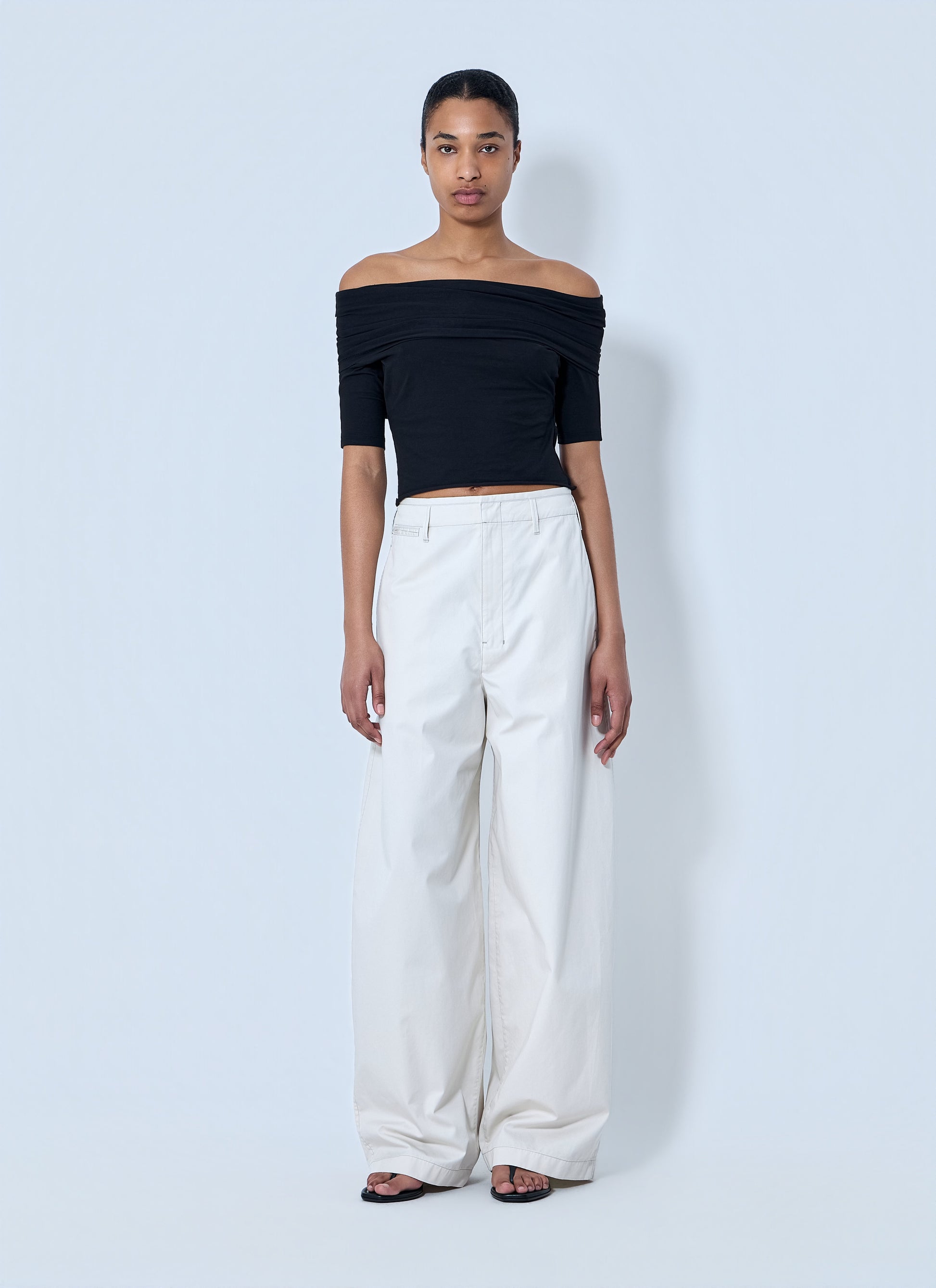 Lemaire Women Short Sleeve Twisted Top LEMAIRE