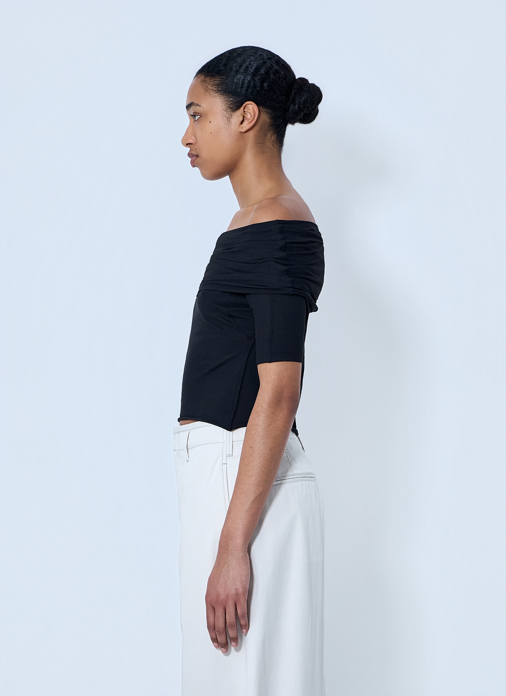Lemaire Women Short Sleeve Twisted Top LEMAIRE