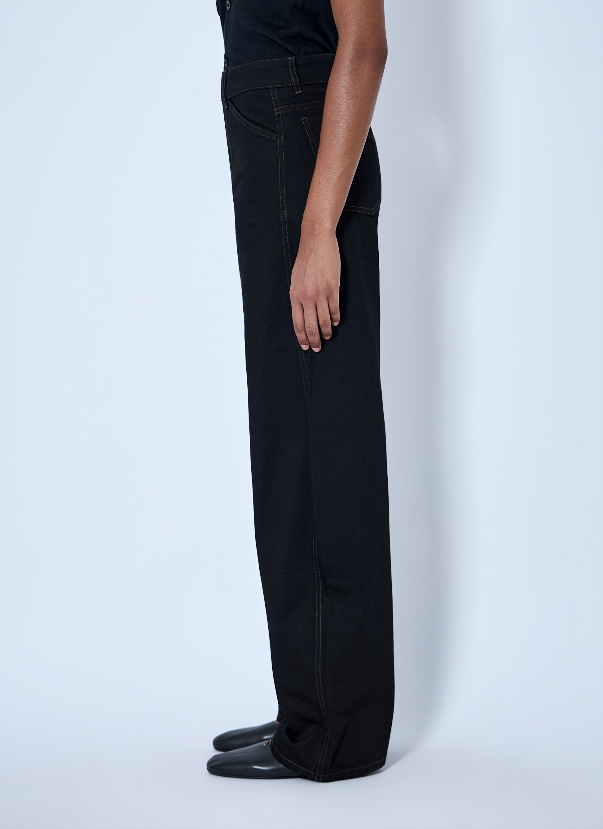 Lemaire Women High Waisted Curved Pants LEMAIRE