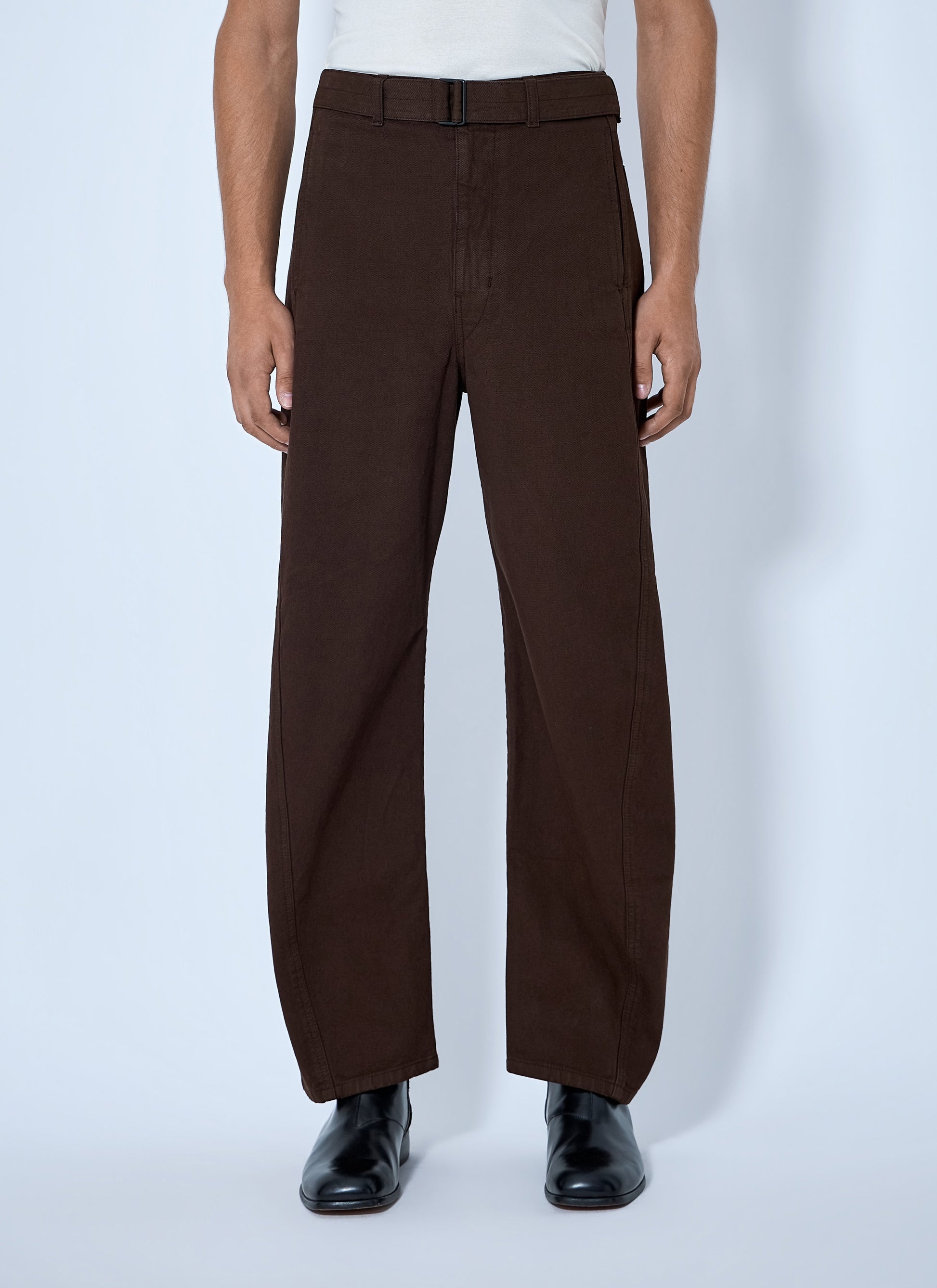 Lemaire Men Twisted Belted Pants LEMAIRE