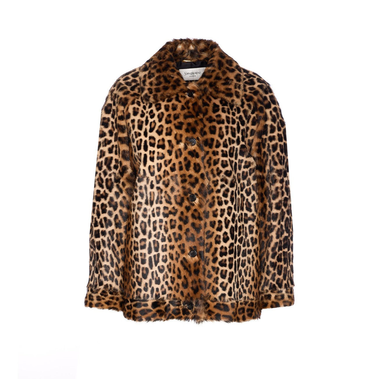 Saint Laurent Women Leopard Print Fur Jacket SAINT LAURENT