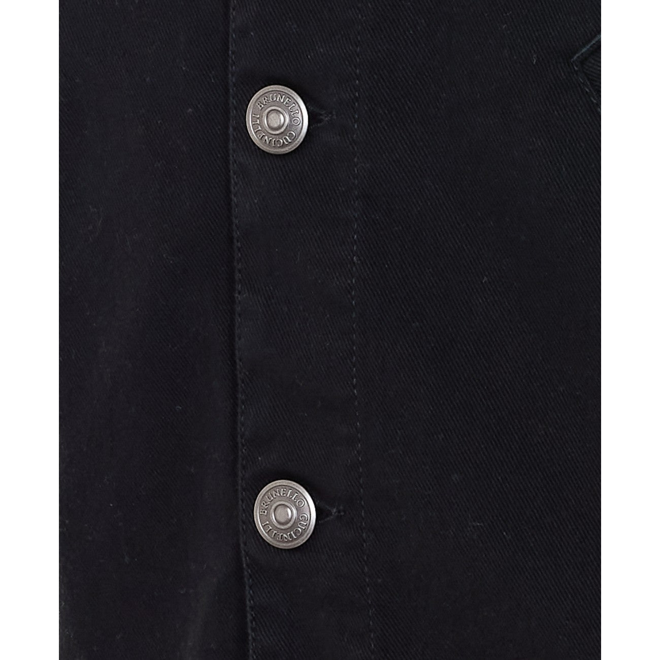 Brunello Cucinelli Men Light Denim Jacket With Leather Collar BRUNELLO CUCINELLI