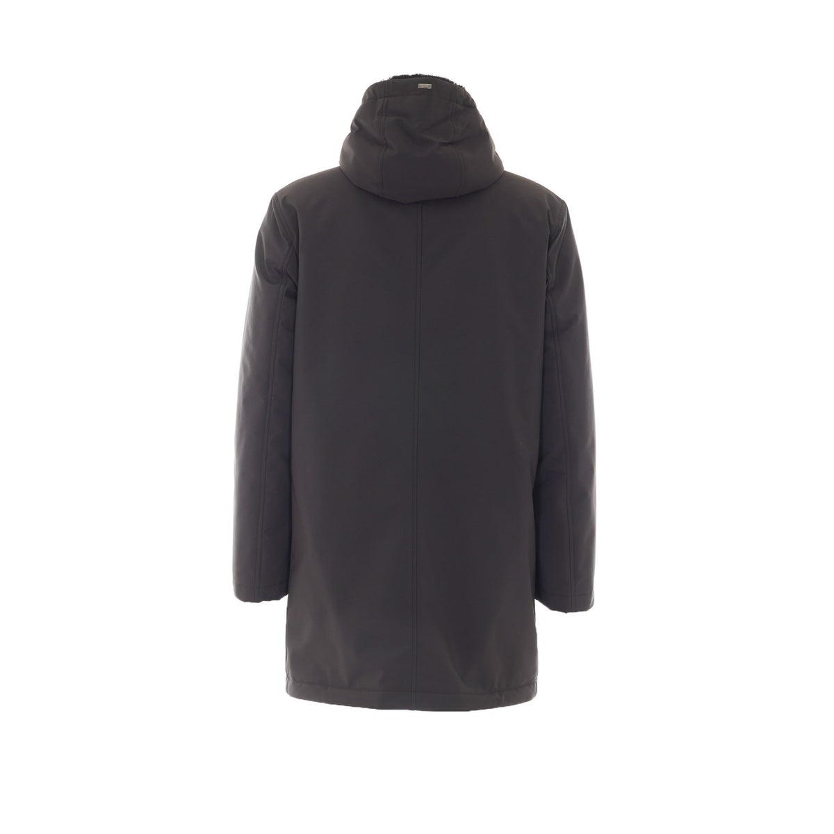 Herno Men Light Faux Fur And Matt Twill Parka HERNO