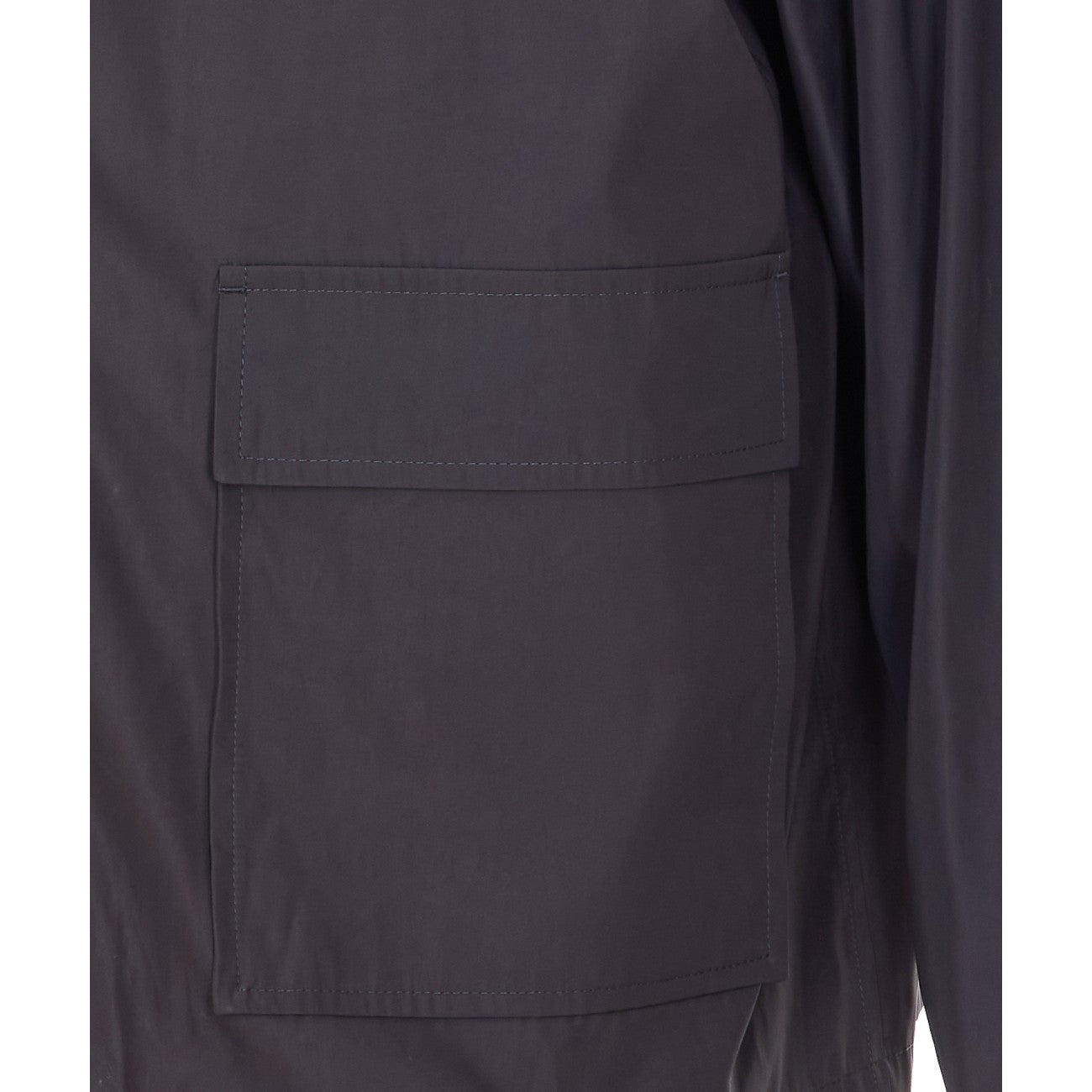 Thom Browne Men Light Memory Tech Packable Sportcoat With Logo THOM BROWNE