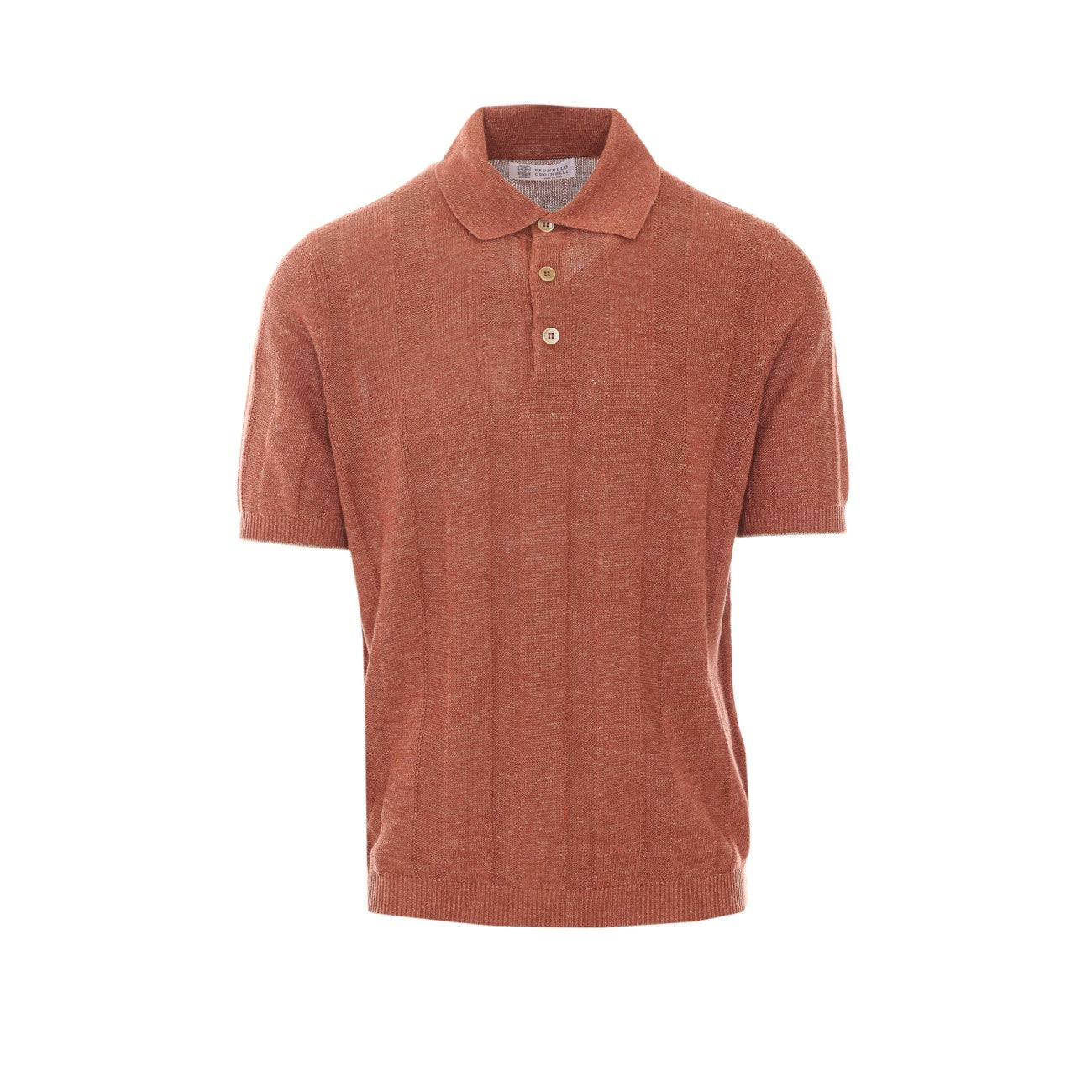 Brunello Cucinelli Men Linen And Cotton Polo BRUNELLO CUCINELLI