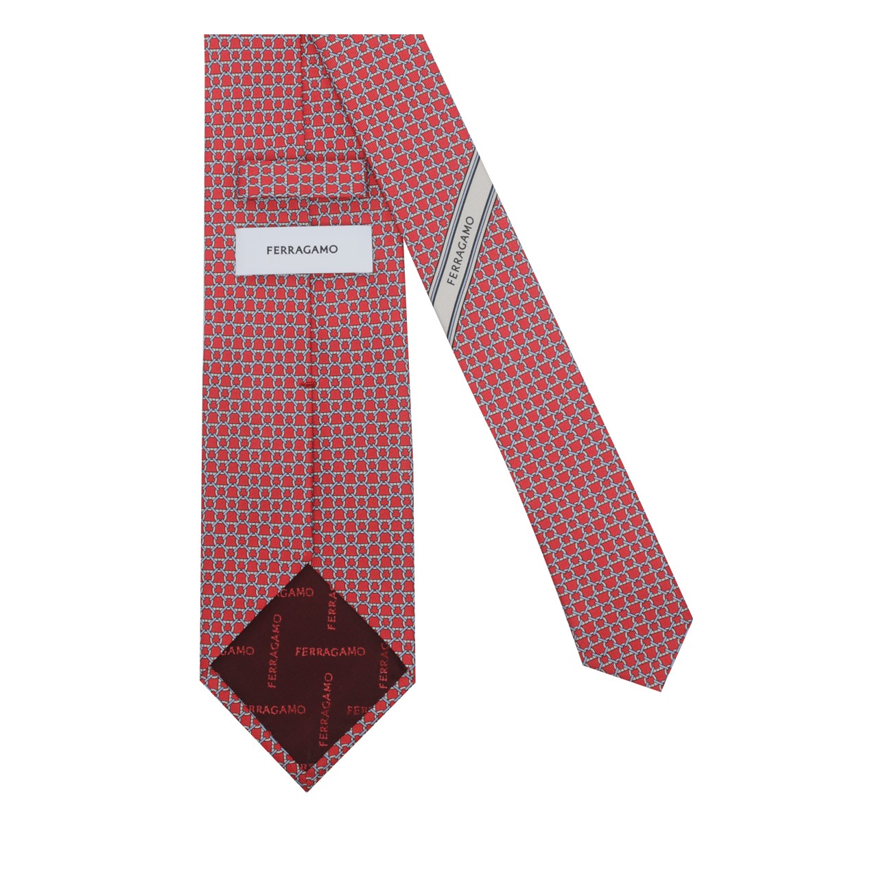 Ferragamo Men Link Stampa Silk Tie FERRAGAMO