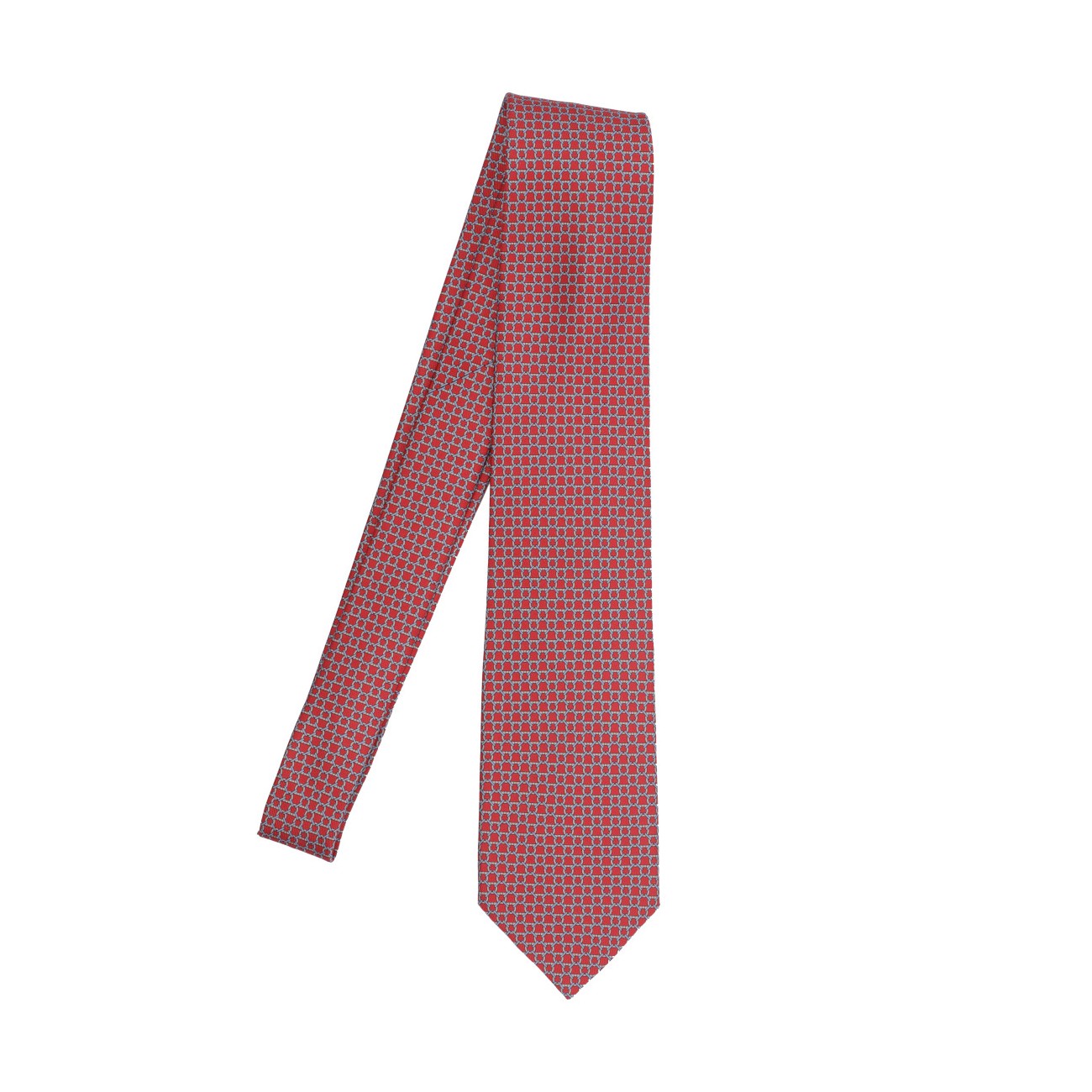 Ferragamo Men Link Stampa Silk Tie FERRAGAMO