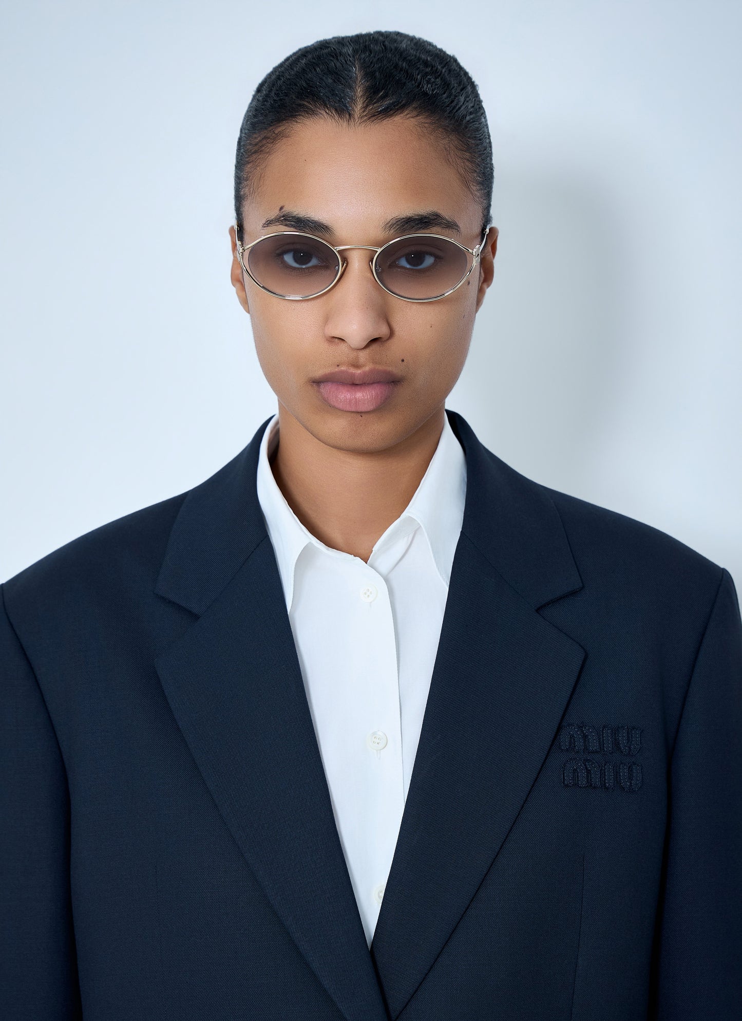 Miu Miu Women Mu 52Ys Oval Sunglasses MIU MIU