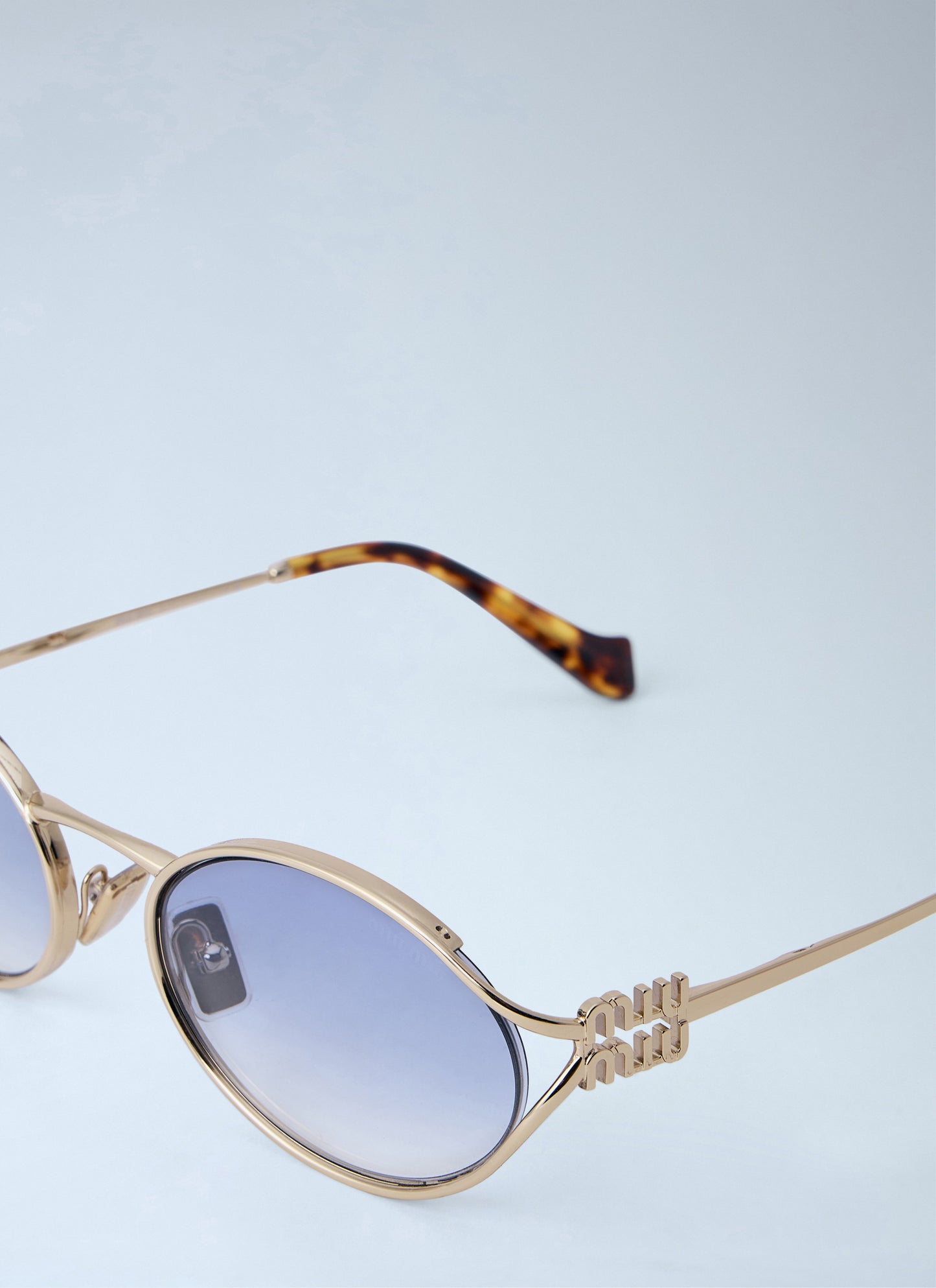 Miu Miu Women Mu 52Ys Oval Sunglasses MIU MIU