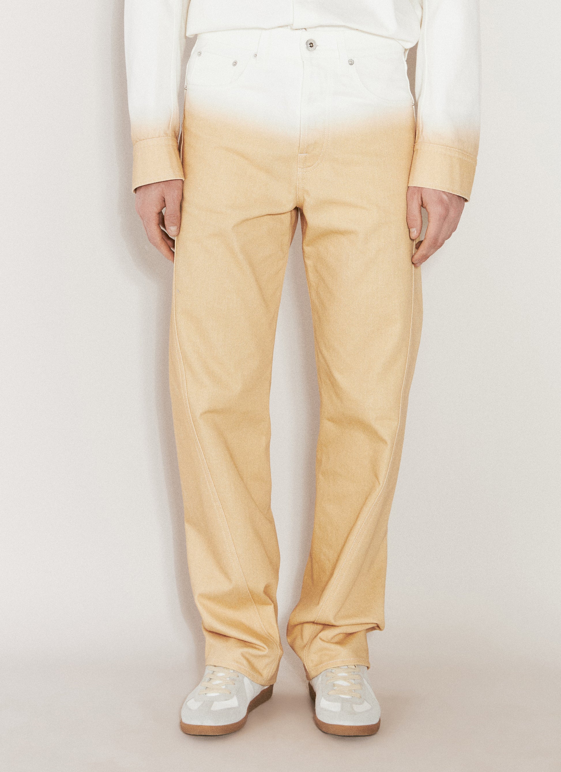 Lanvin Men Gradient-Effect Twisted Jeans LANVIN