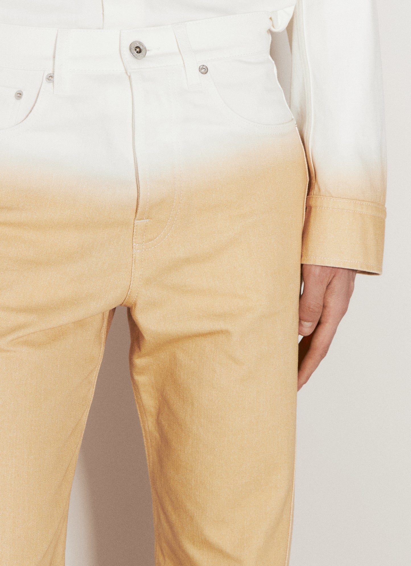 Lanvin Men Gradient-Effect Twisted Jeans LANVIN
