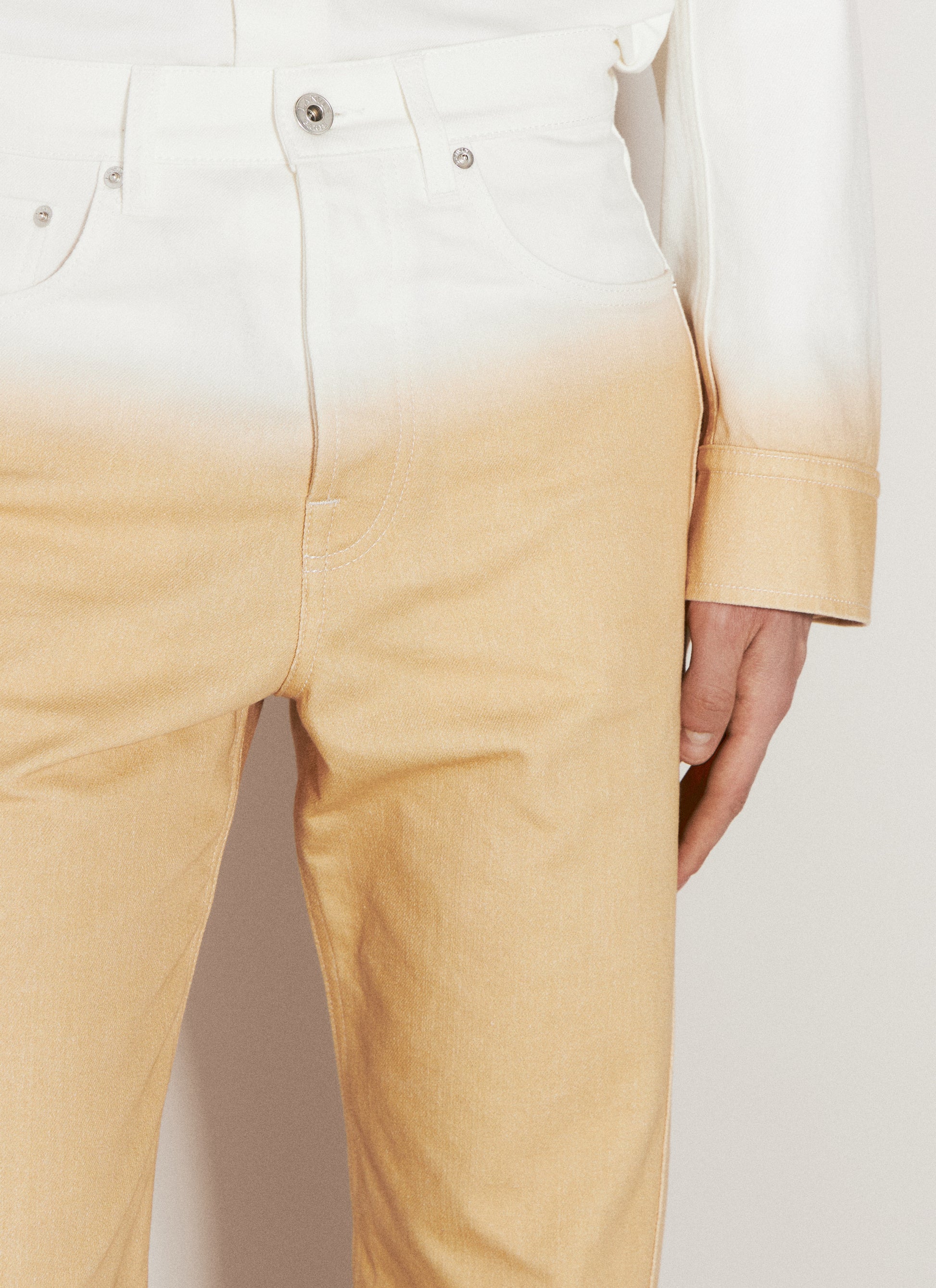 Lanvin Men Gradient-Effect Twisted Jeans LANVIN